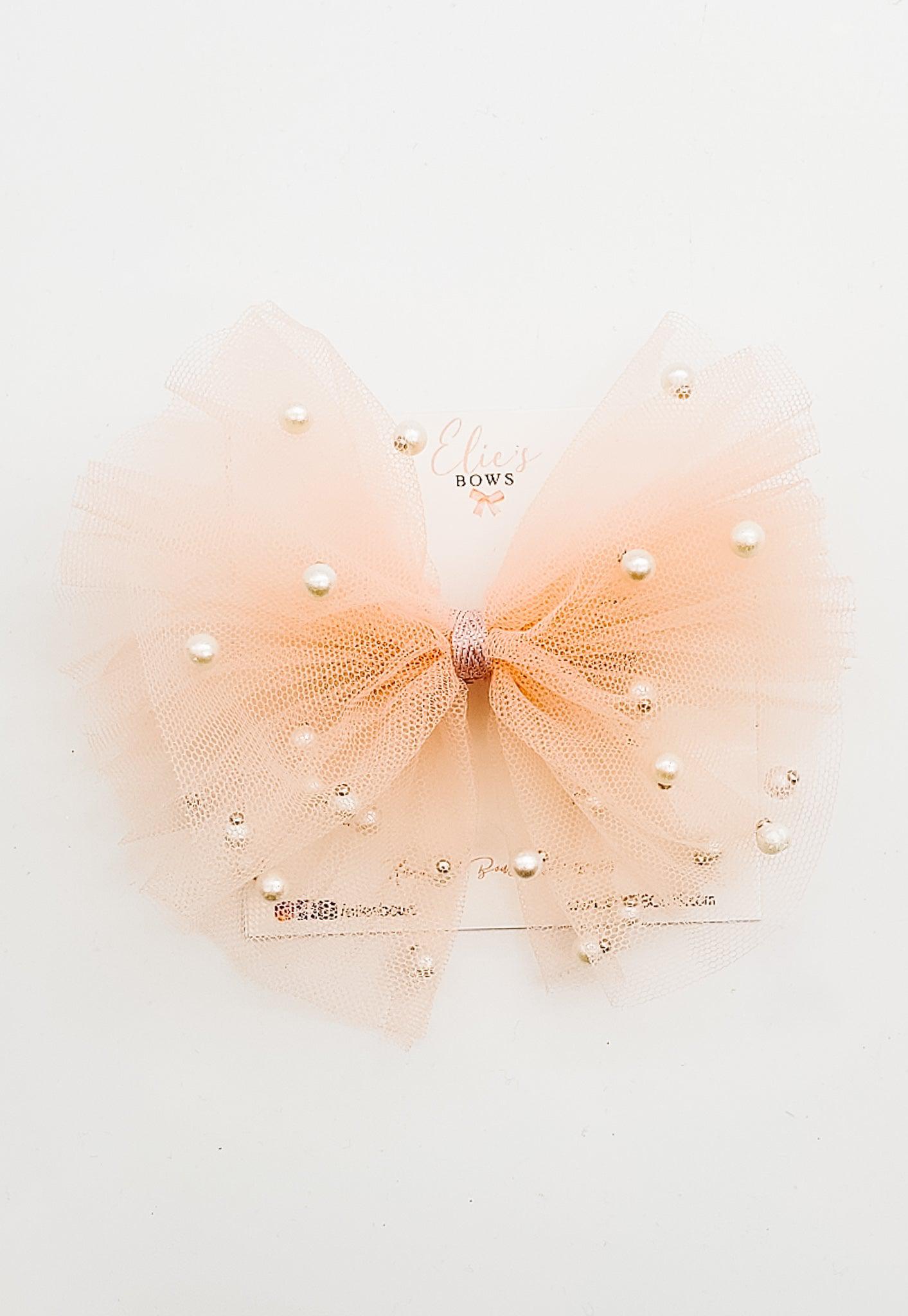 Pearl Tulle - 5"-Bows-Elie’s Bows