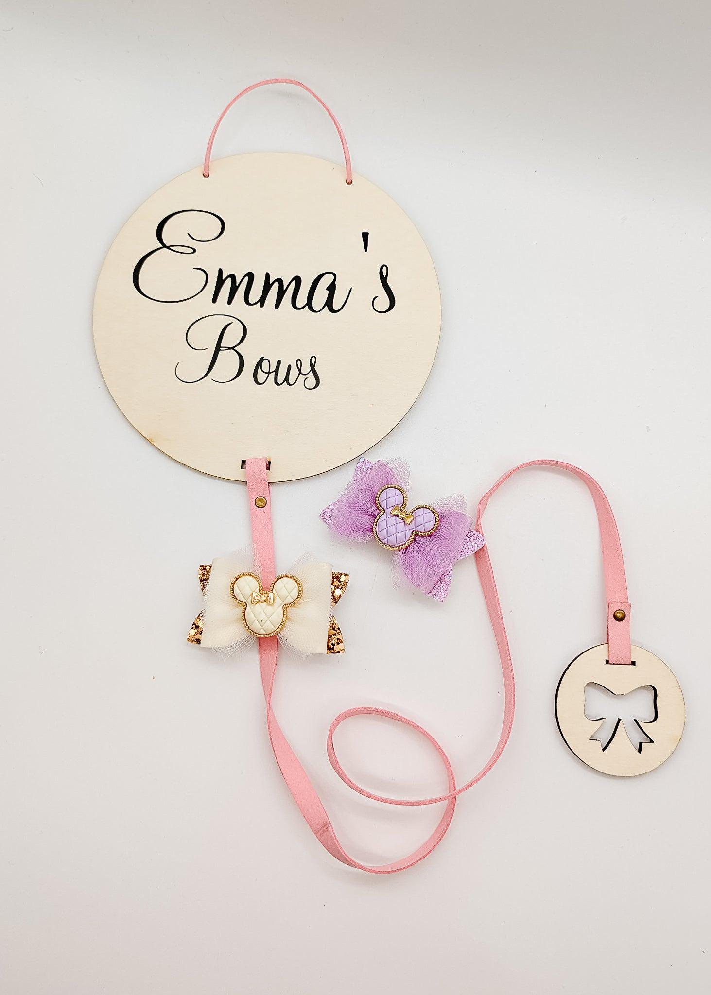 Personalized Bow holder - Bow holder-Bowholder-Elie’s Bows
