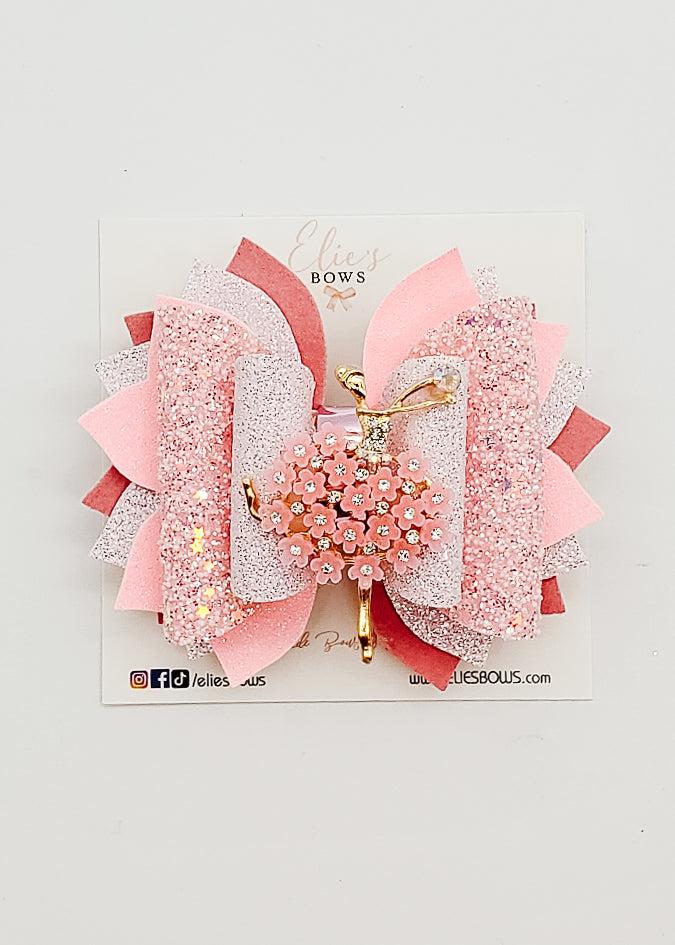 Pink Ballerina - 4"-Bows-Elie’s Bows