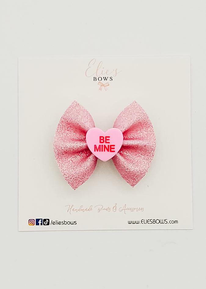 Pink - Be Mine - Pixie Bow - 2"-Bows-Elie’s Bows