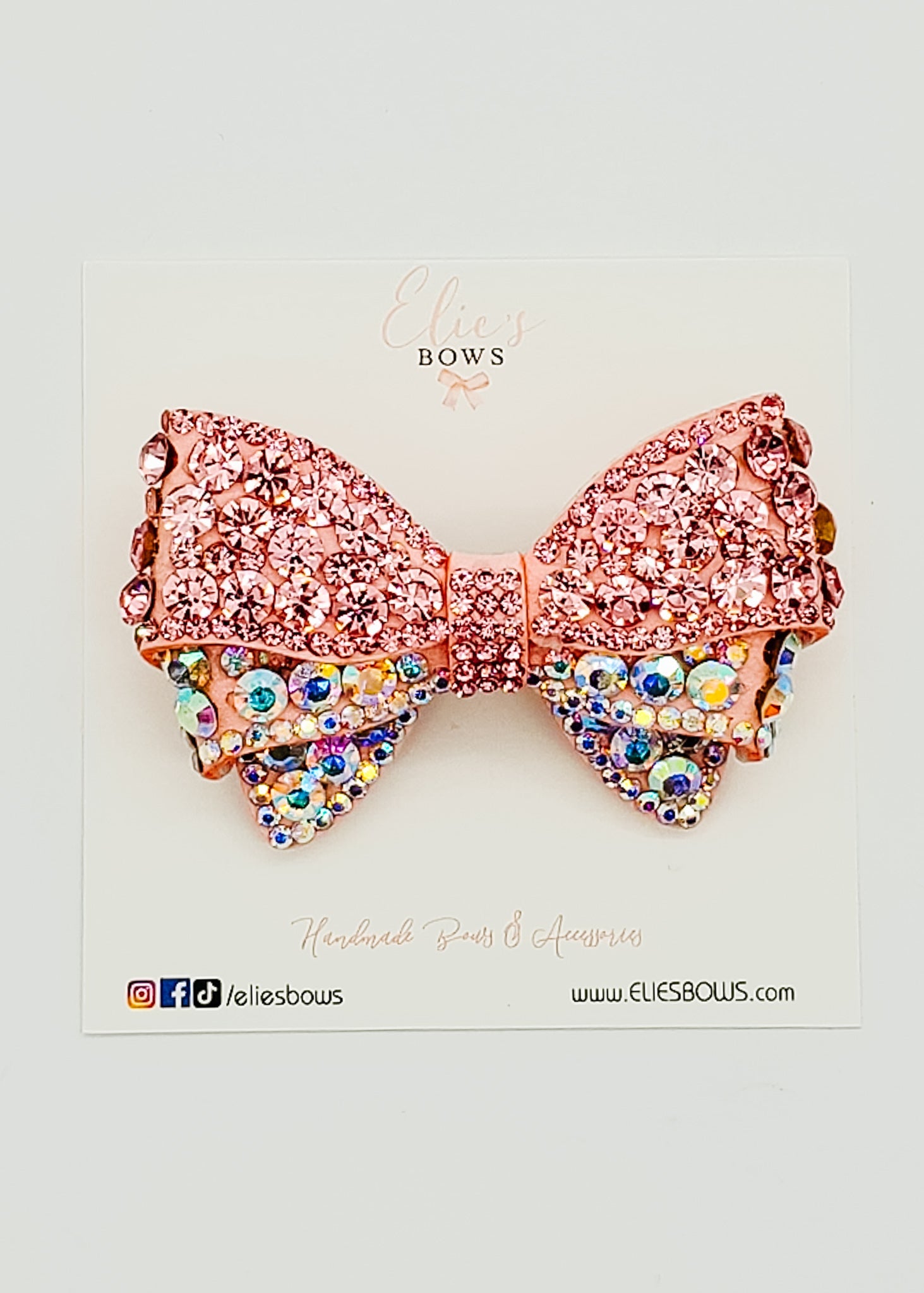 Pink Diamond Deluxe - 3"-Bows-Elie’s Bows