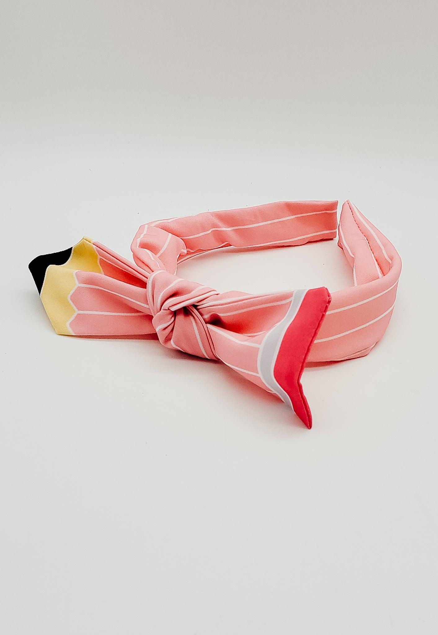 Pink Pencil - Hard Headband-Headband-Elie’s Bows