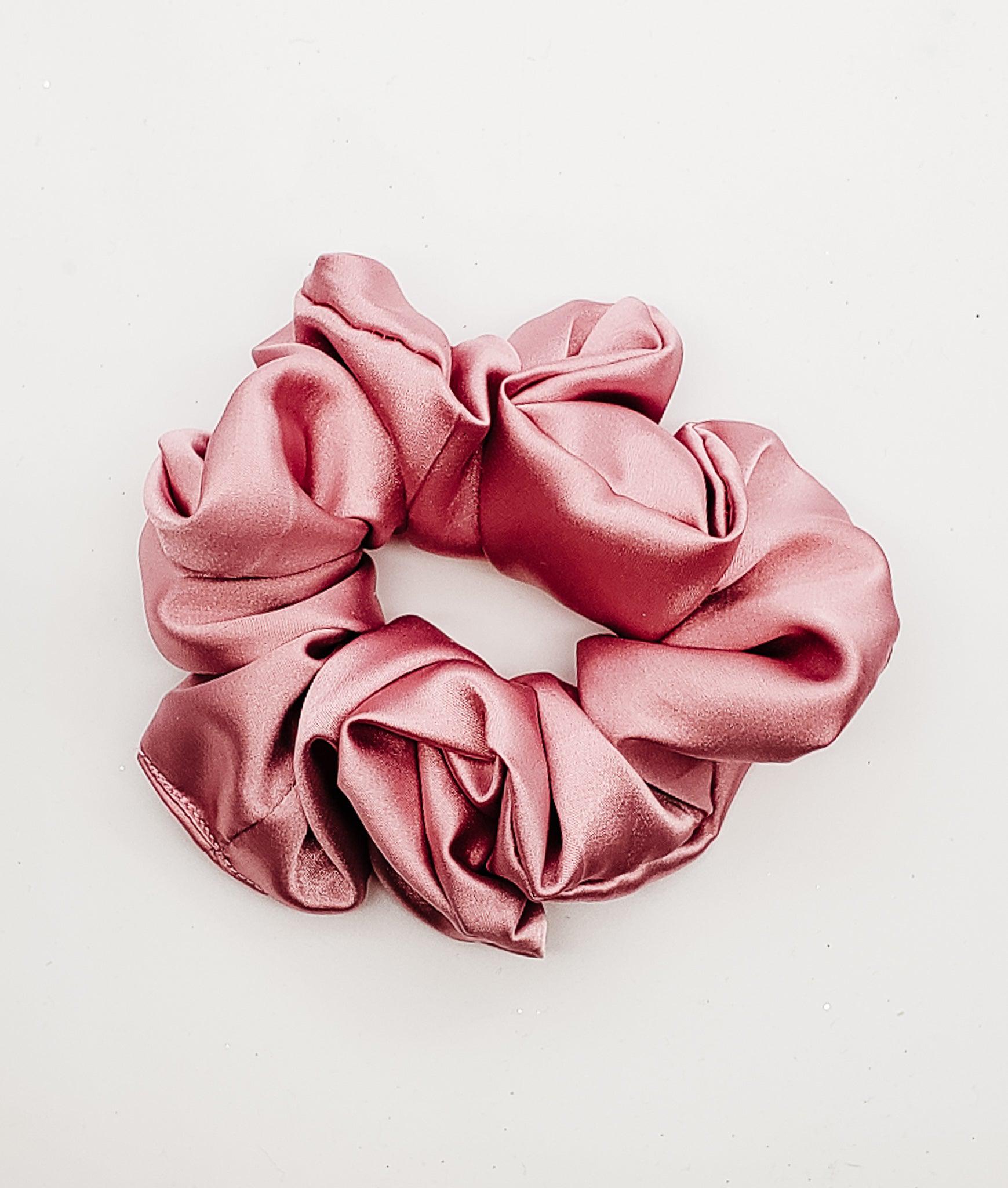 Pink Shimmer - XL Scrunchie-Scrunchie-Elie’s Bows