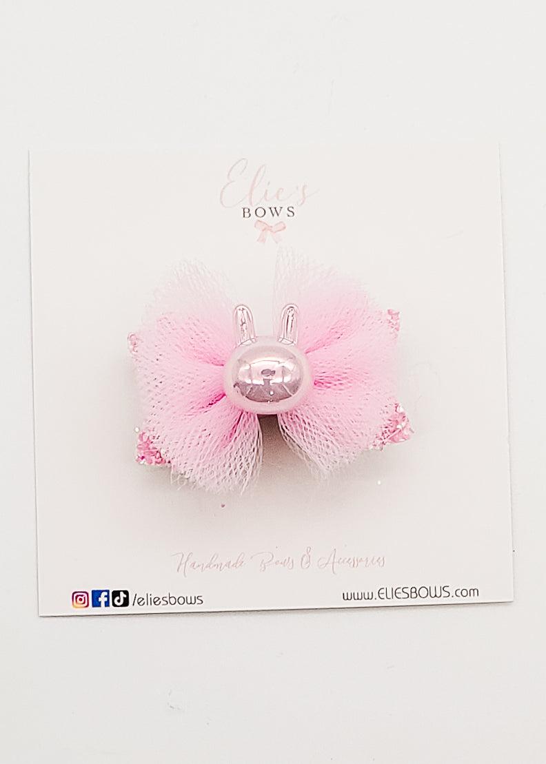 Pink Tulle Bunny Bow - 2"-Bows-Elie’s Bows