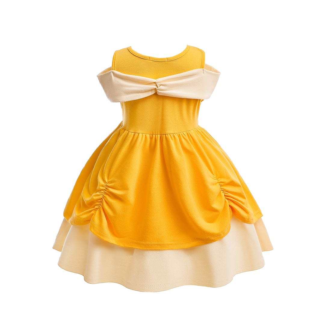 Princess Belle - Cotton Dress-Dresses-Elie’s Bows