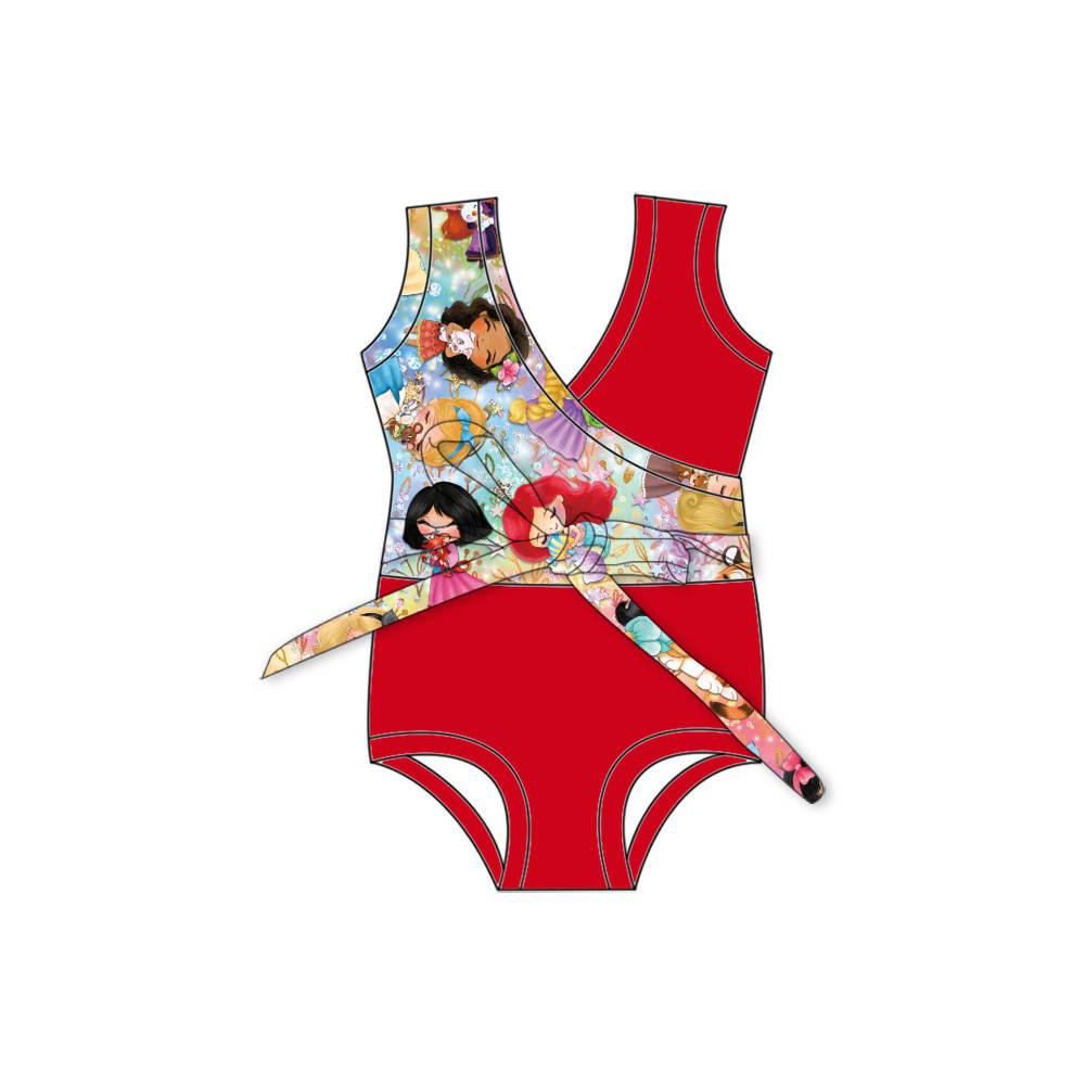 Princess Gal - One Piece Twist Bathing Suit PRE-ORDER-Bathing suits-Elie’s Bows