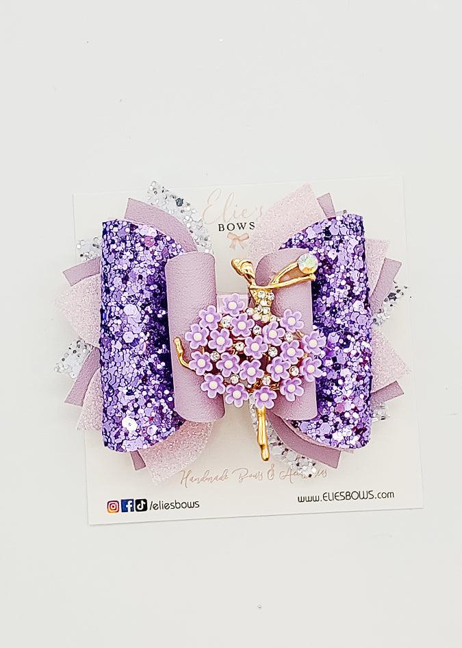 Purple Ballerina - 4"-Bows-Elie’s Bows