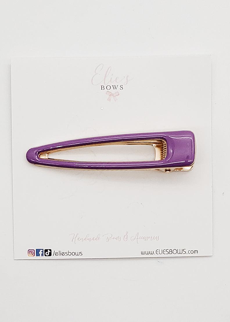 Purple Chic - Bar Clip 8cm-Snap Clips-Elie’s Bows