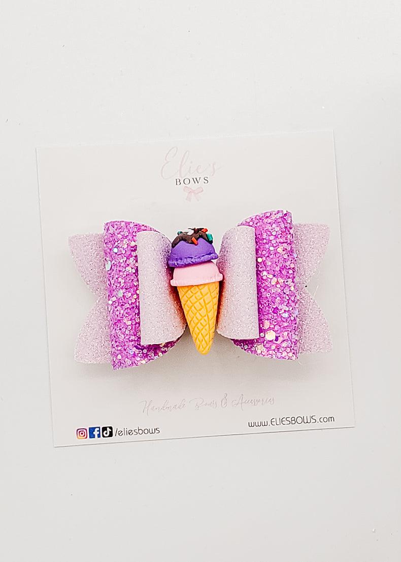 Purple Ice Cream - 3"-Bows-Elie’s Bows