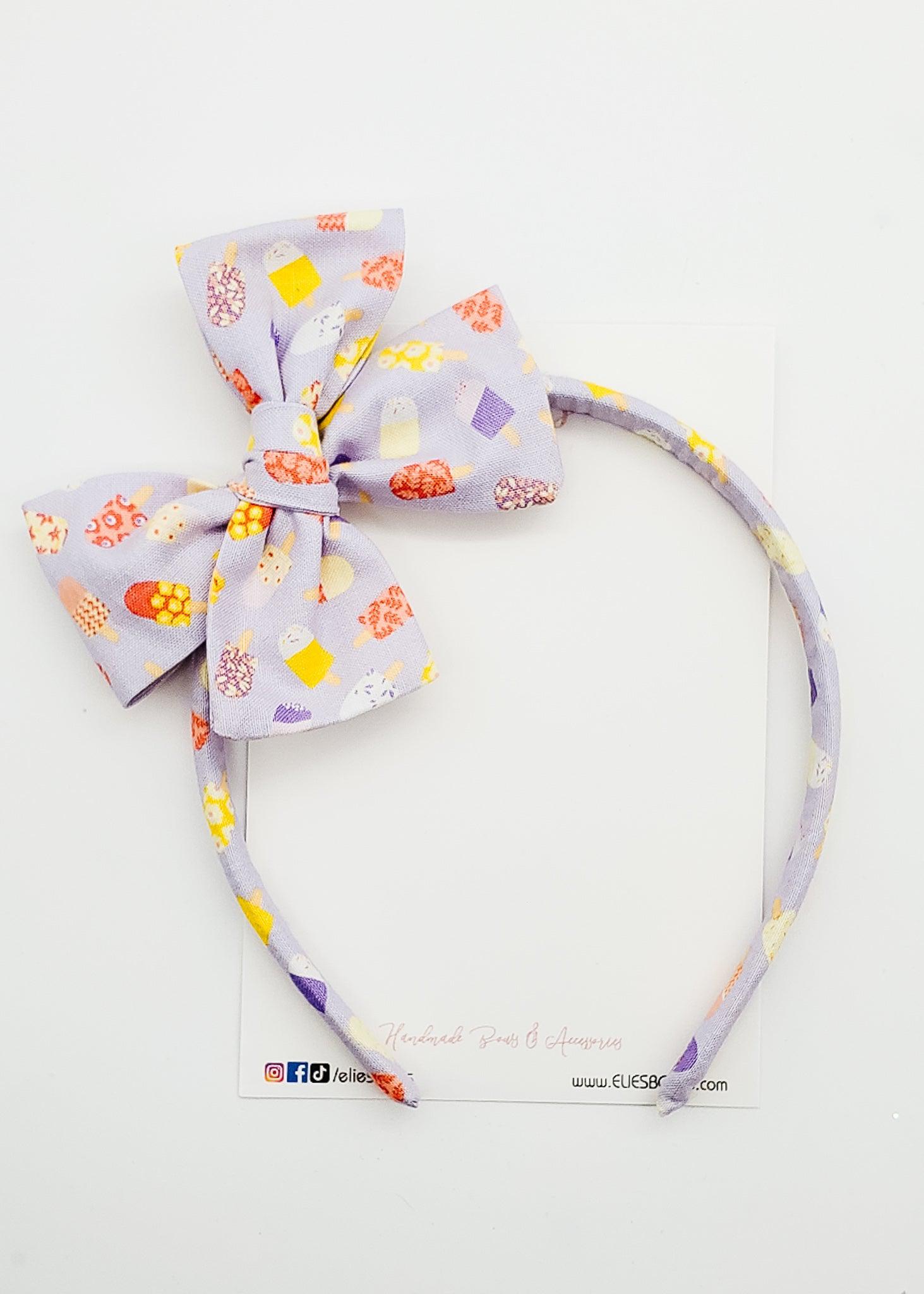 Purple Popsicles - Lilly Headband-Hard Headbands-Elie’s Bows