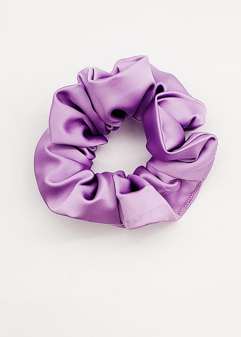Purple Silk - Medium Scrunchie-Scrunchie-Elie’s Bows