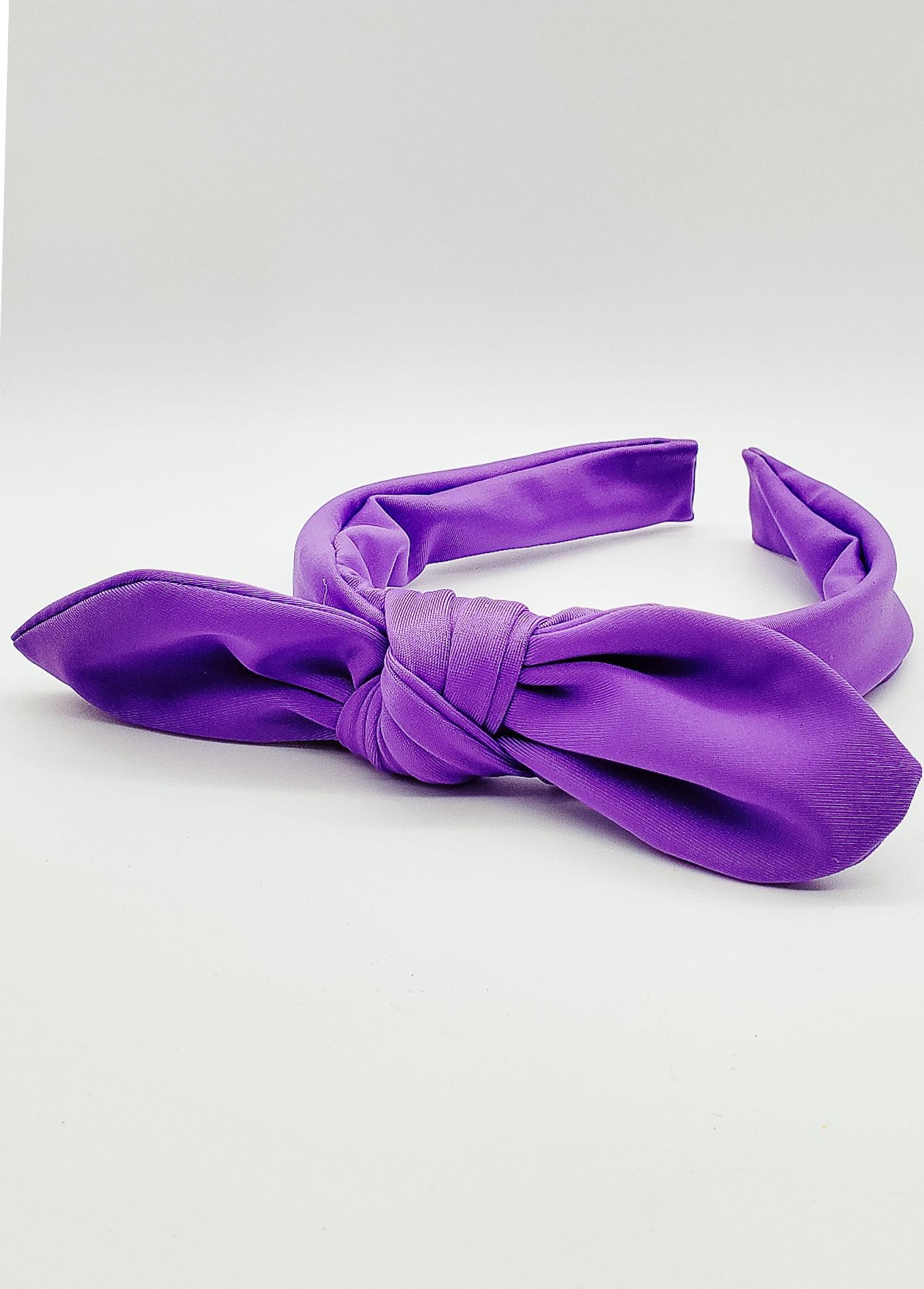 Purple Waterproof - Hard Headband-Headband-Elie’s Bows