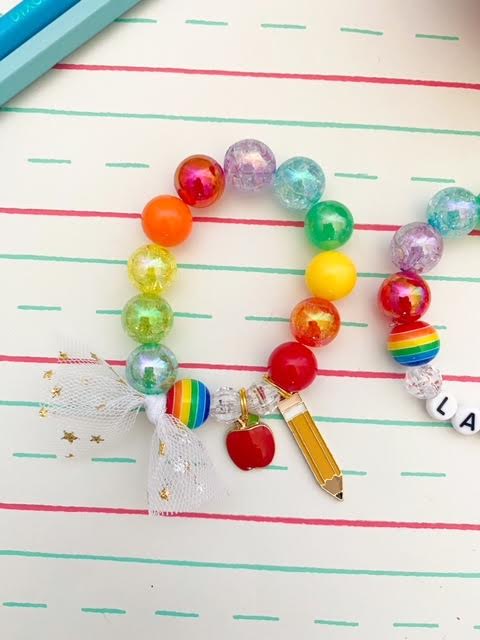 Rainbow Back-2-School - Bracelet-Bracelets-Elie’s Bows