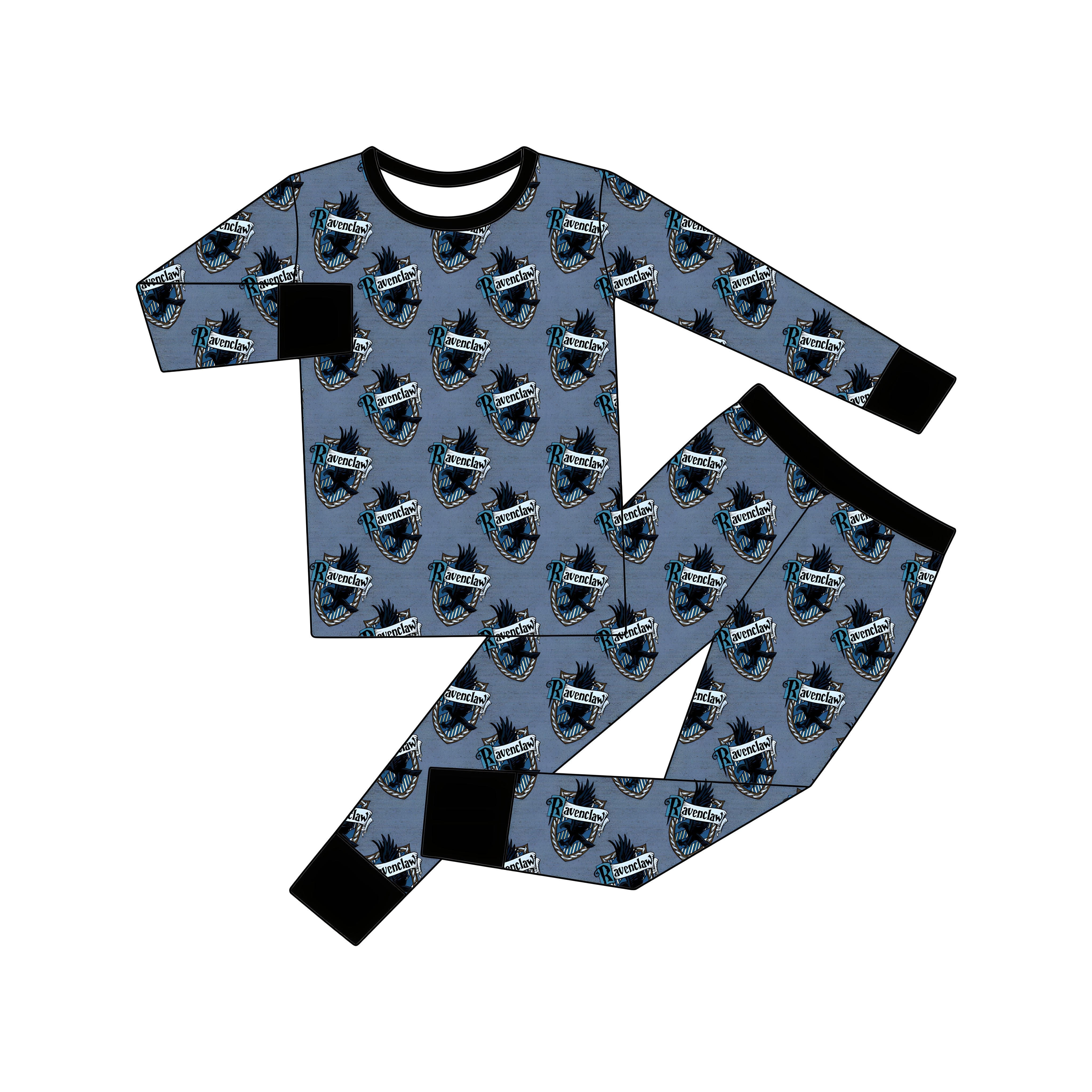 Ravenclaw (Two Piece Pjs) PRE-ORDER-pyjamas-Elie’s Bows