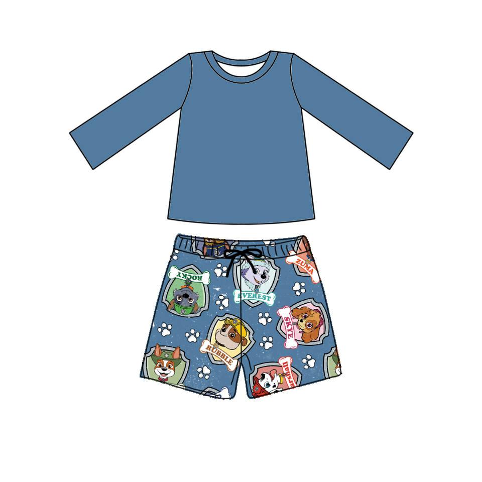 Rescue Dogs - Two Piece Boys Swim Suit PRE-ORDER-Bathing suits-Elie’s Bows