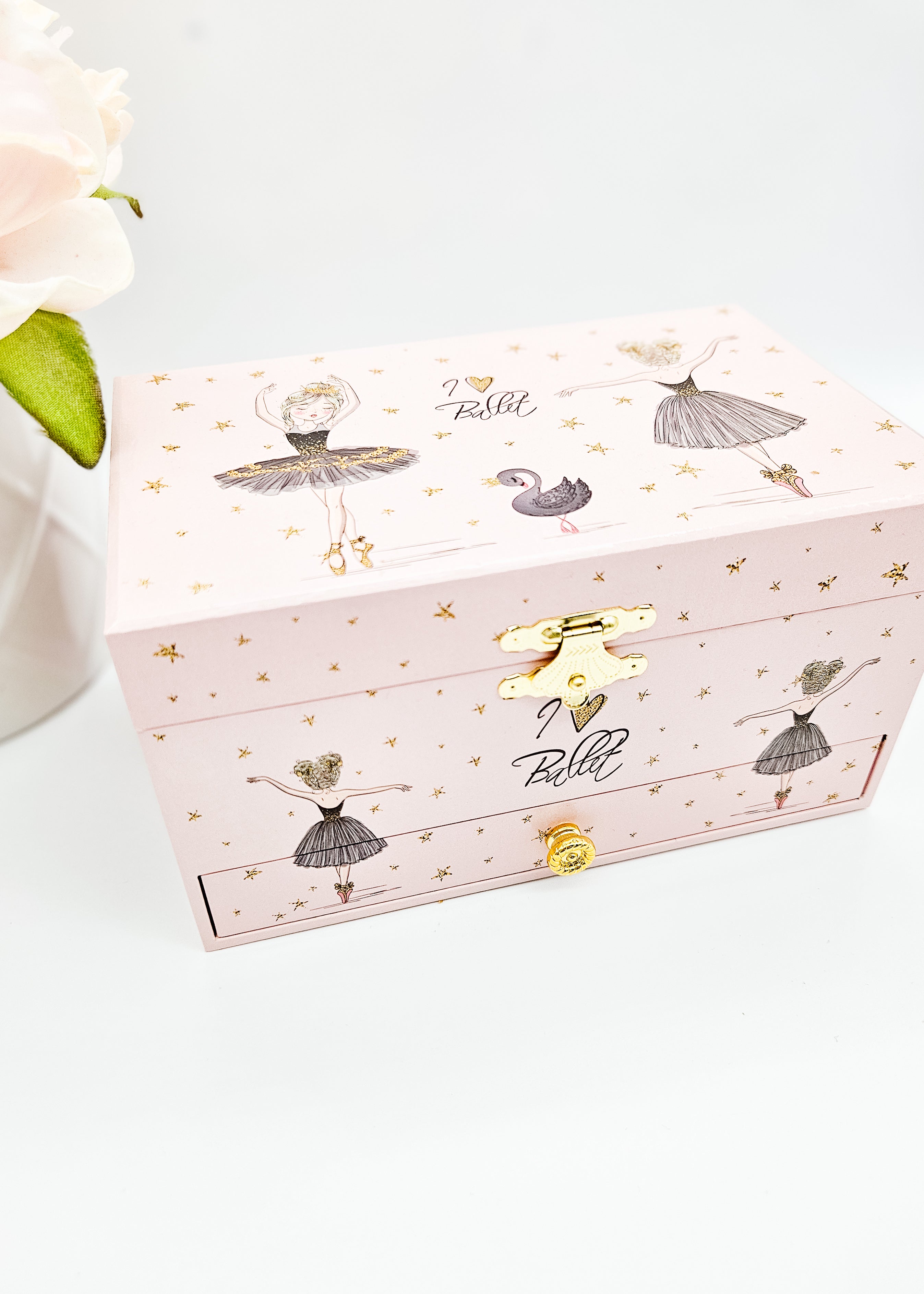 PRE-ORDER Ballerina Jewelry Box - with free snap clip set