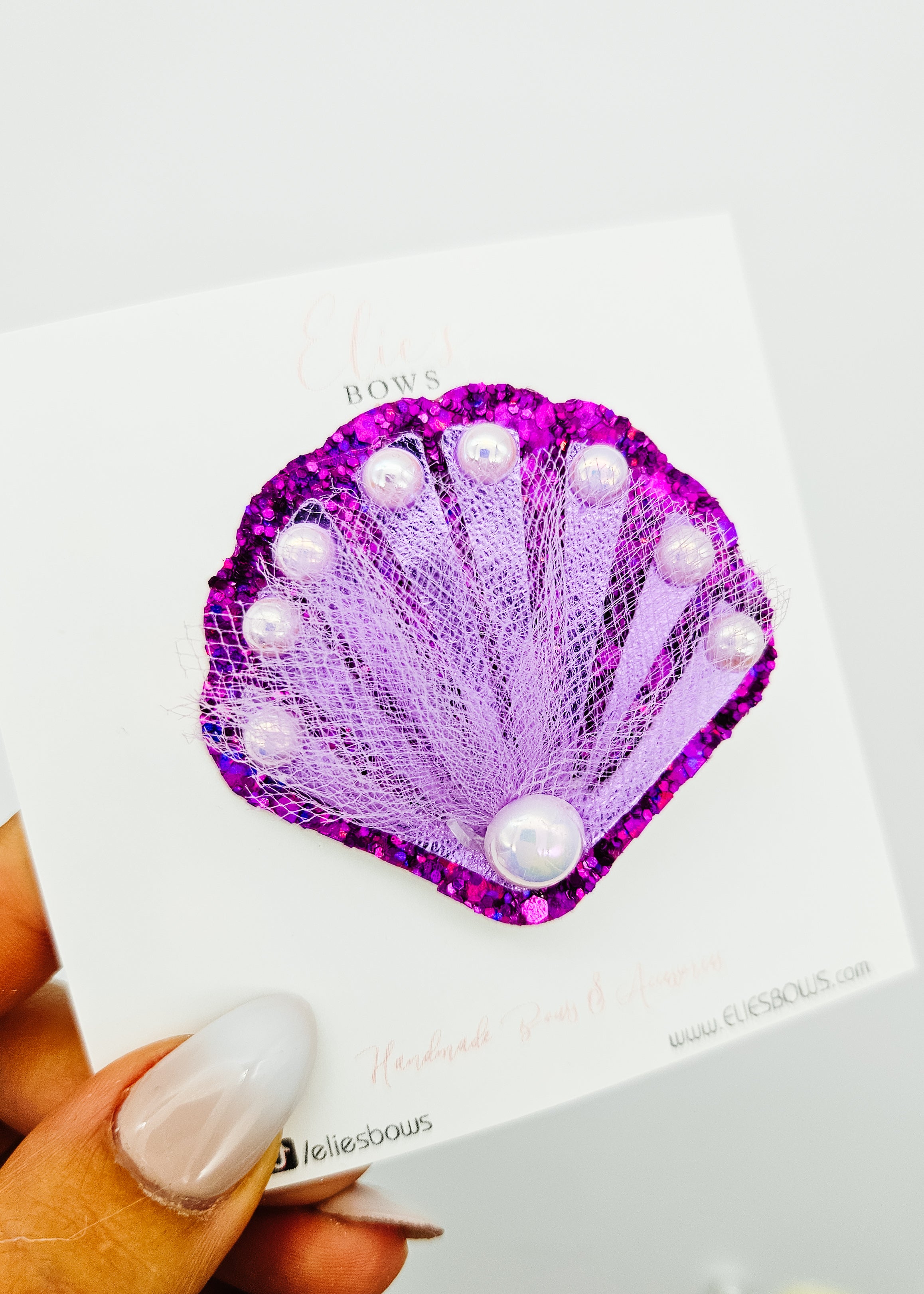 Serine Sheashell - Hair Bow 2.5"