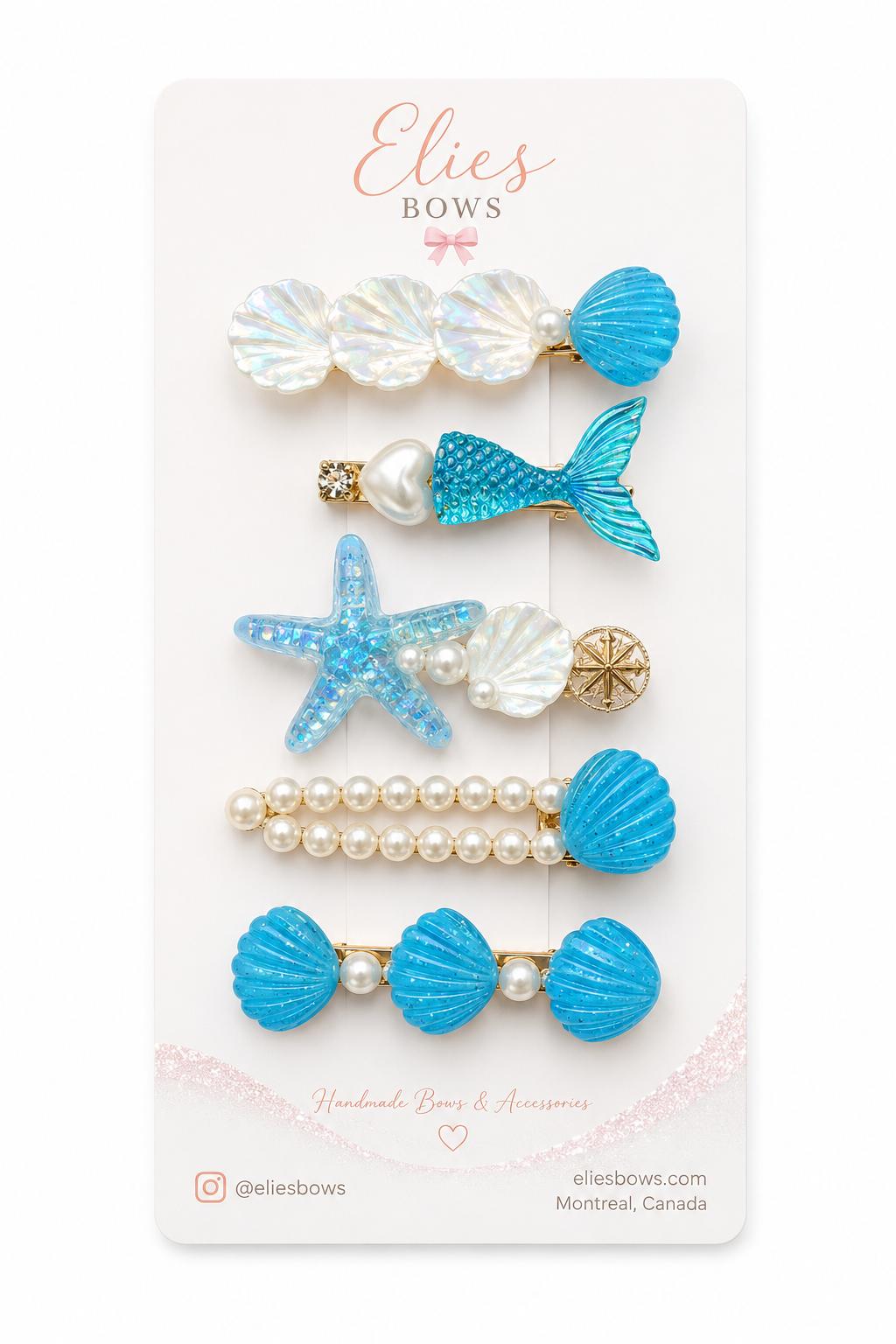Frosted Jewel - Bar Clip Set