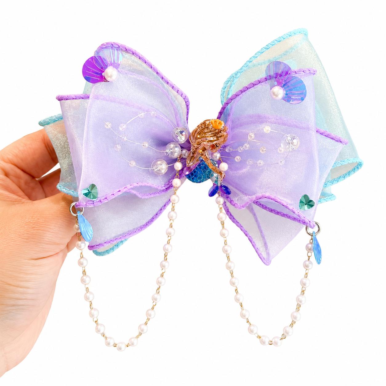 Mermaid Shimmer - Hair Bow 5"
