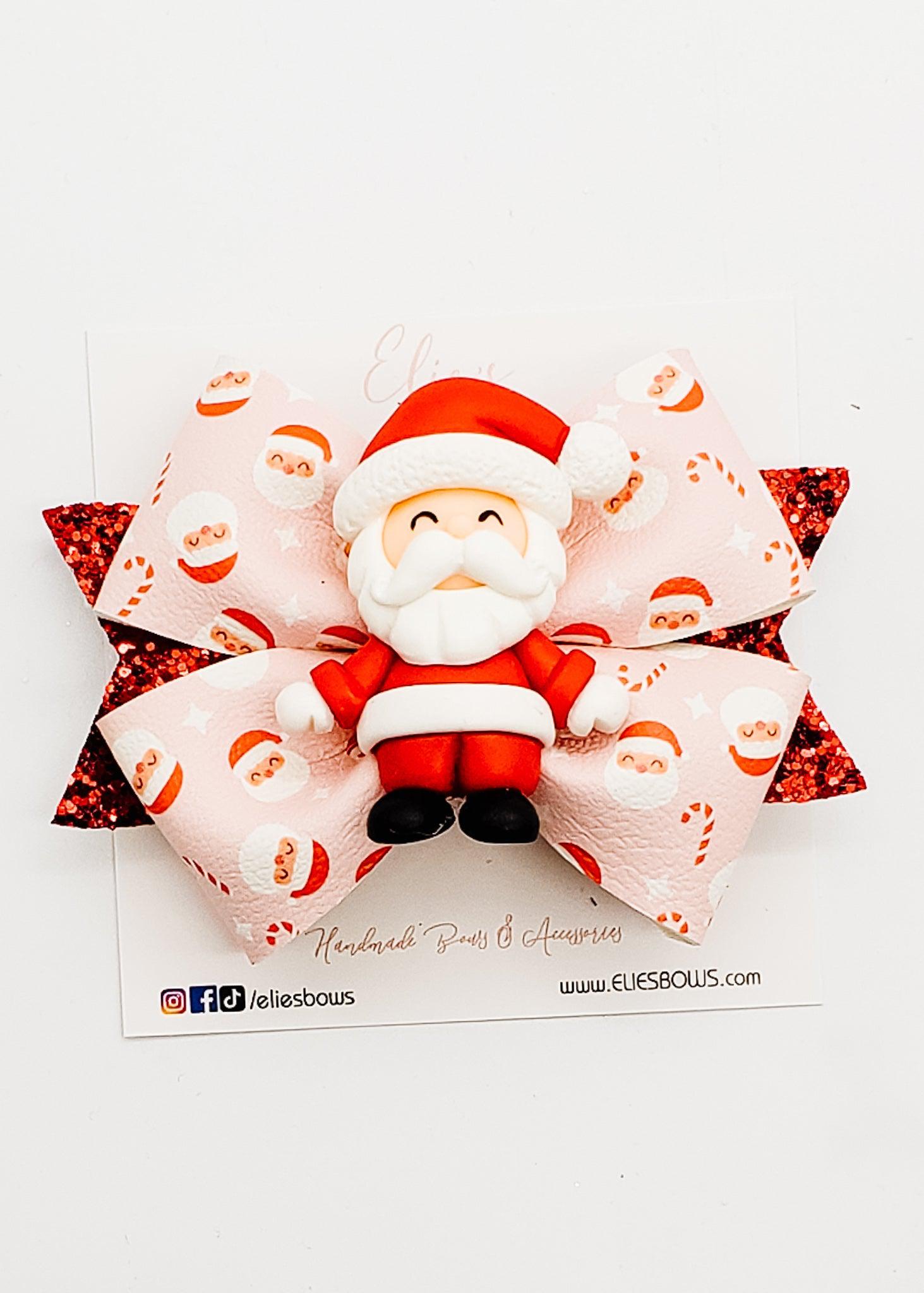 Santa & Candy Canes - 4"-Bows-Elie’s Bows