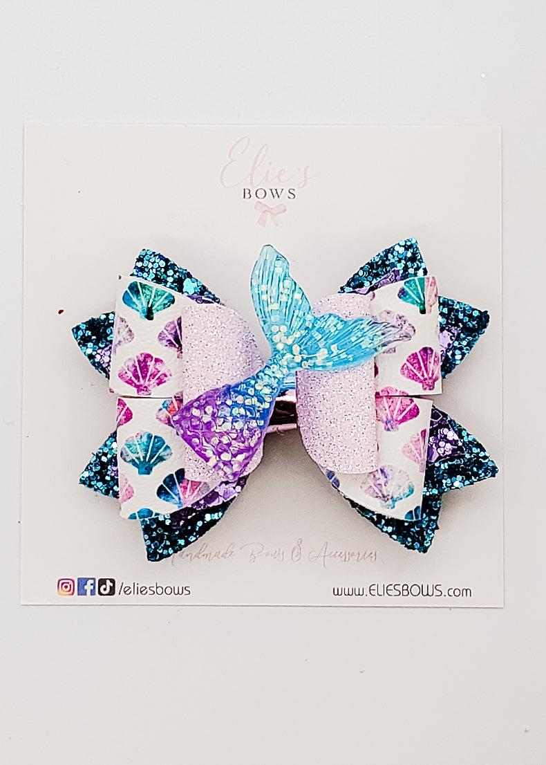 Seashell Tails - 3"-Bows-Elie’s Bows