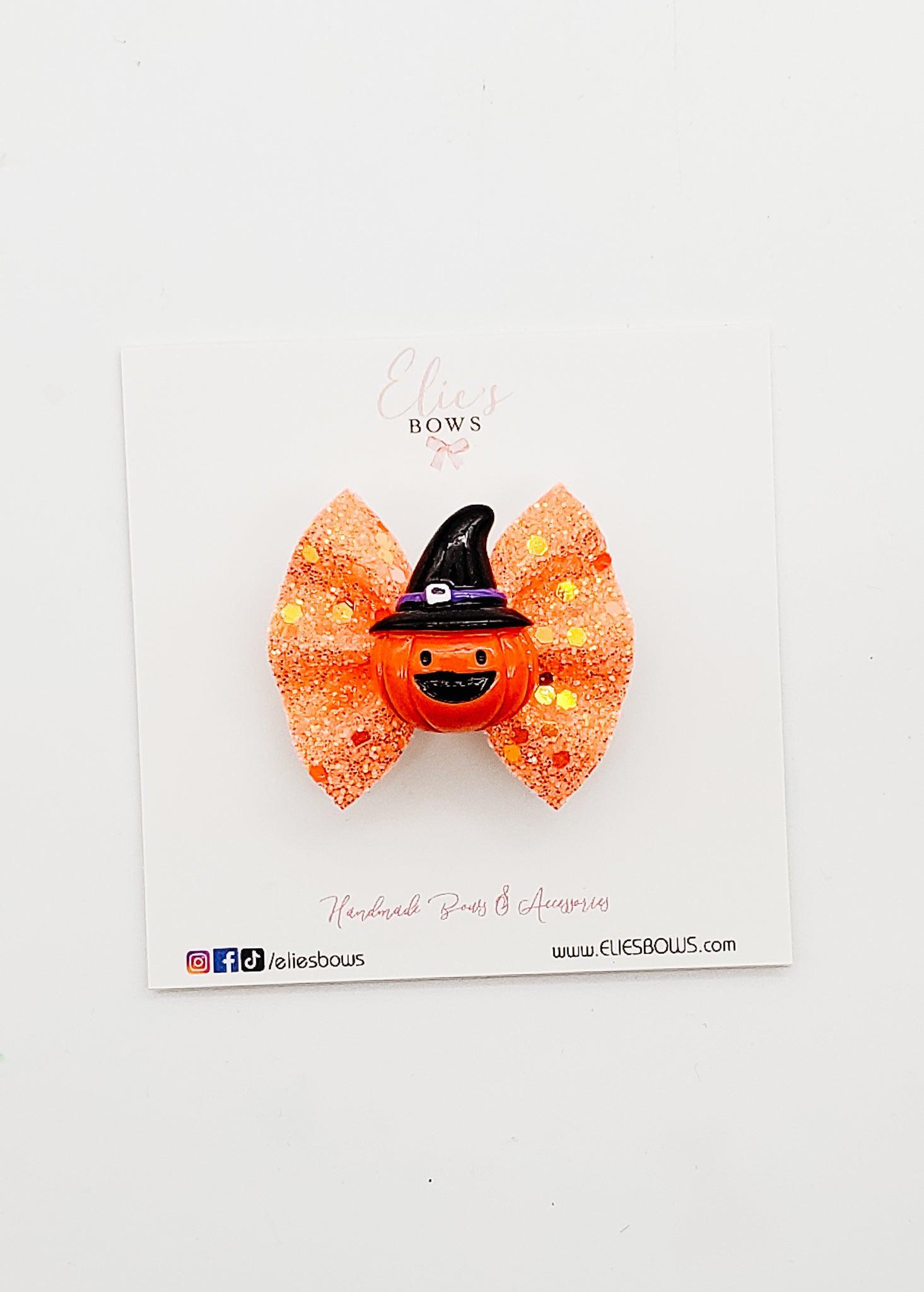 Silly Pumpkin - Pixie Bow - 2"-Bows-Elie’s Bows