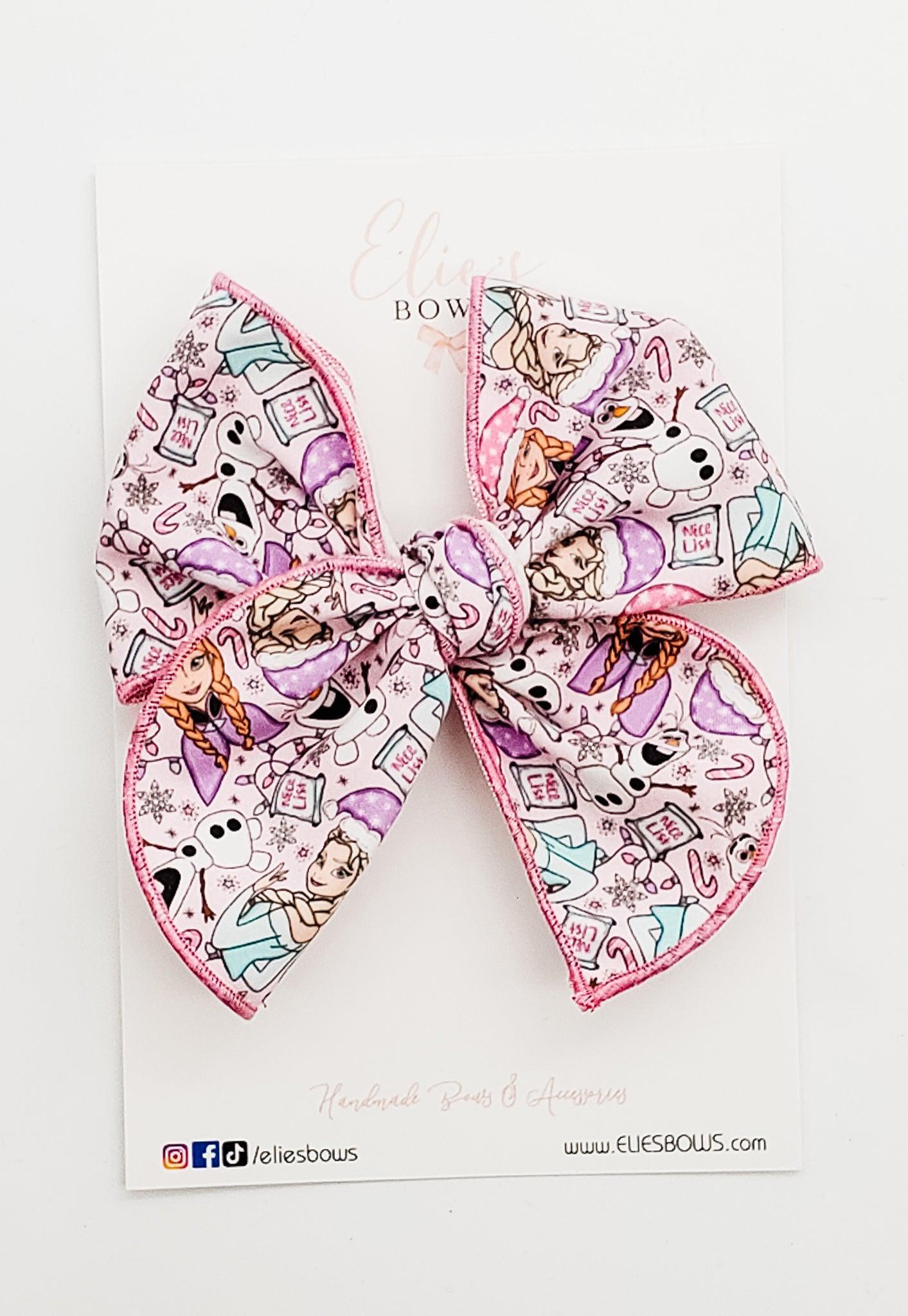 Snow Sisters - Charlotte Bow - 4"-Charlotte-Elie’s Bows