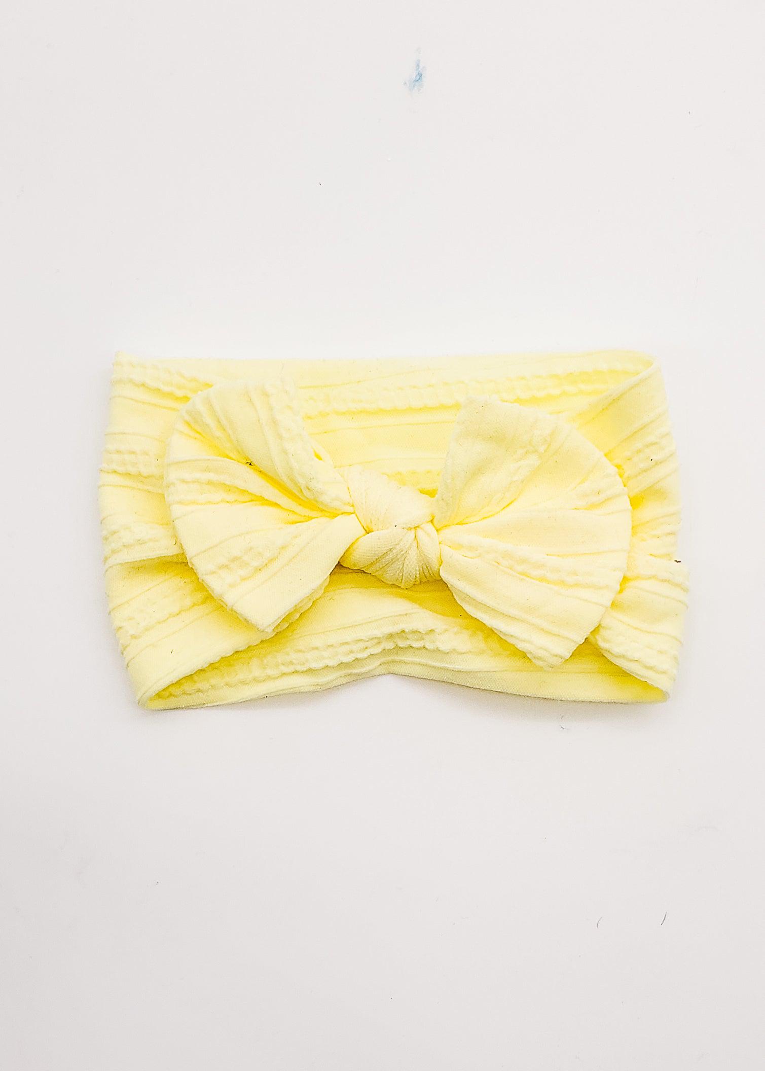 Soft Yellow Amira (fits all ages)-Headband-Elie’s Bows