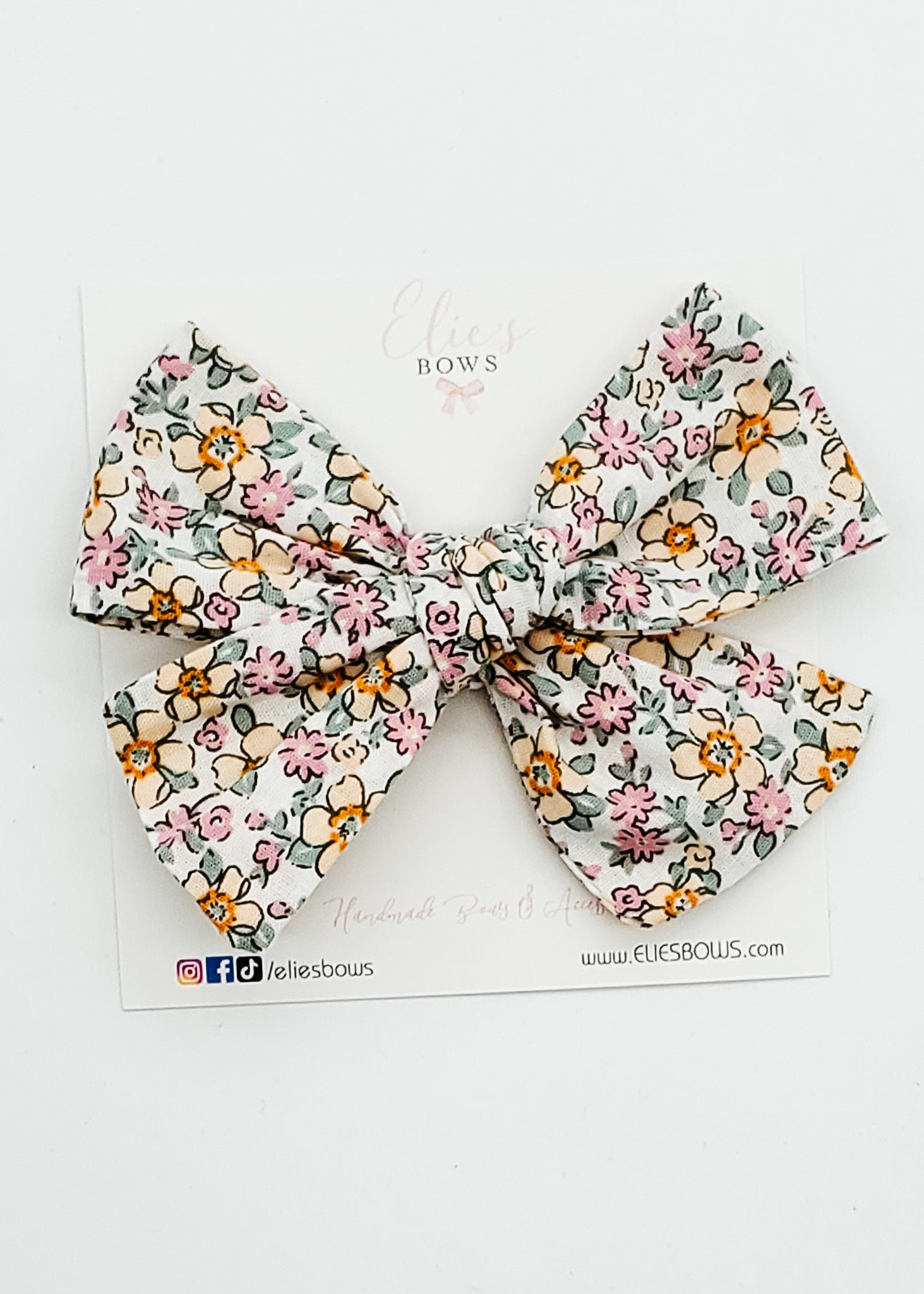 Spring Bouquet - Elie Fabric Bow - 4"-Bows-Elie’s Bows