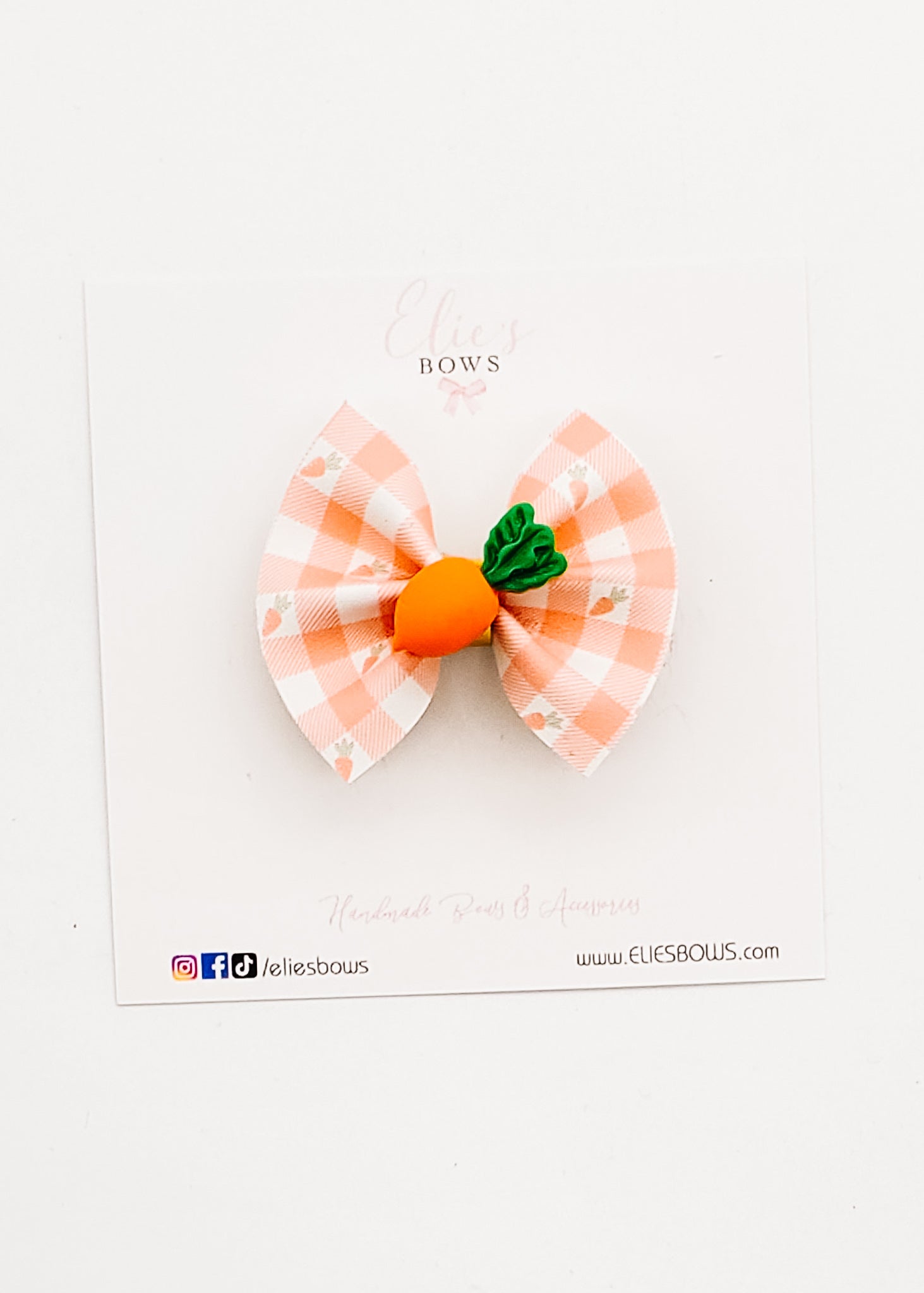 Spring Carrot - Pixie Bow -2"-Bows-Elie’s Bows
