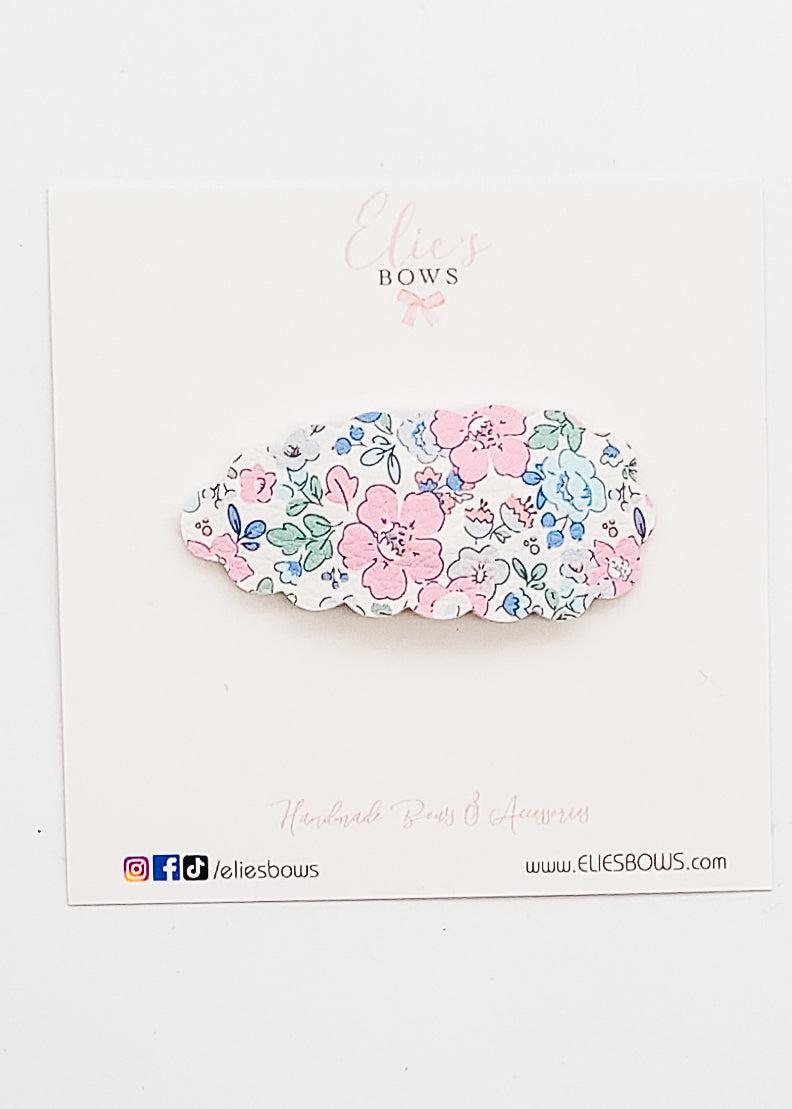 Spring Flowers - Snap Clip - 2.5"-Snap Clips-Elie’s Bows