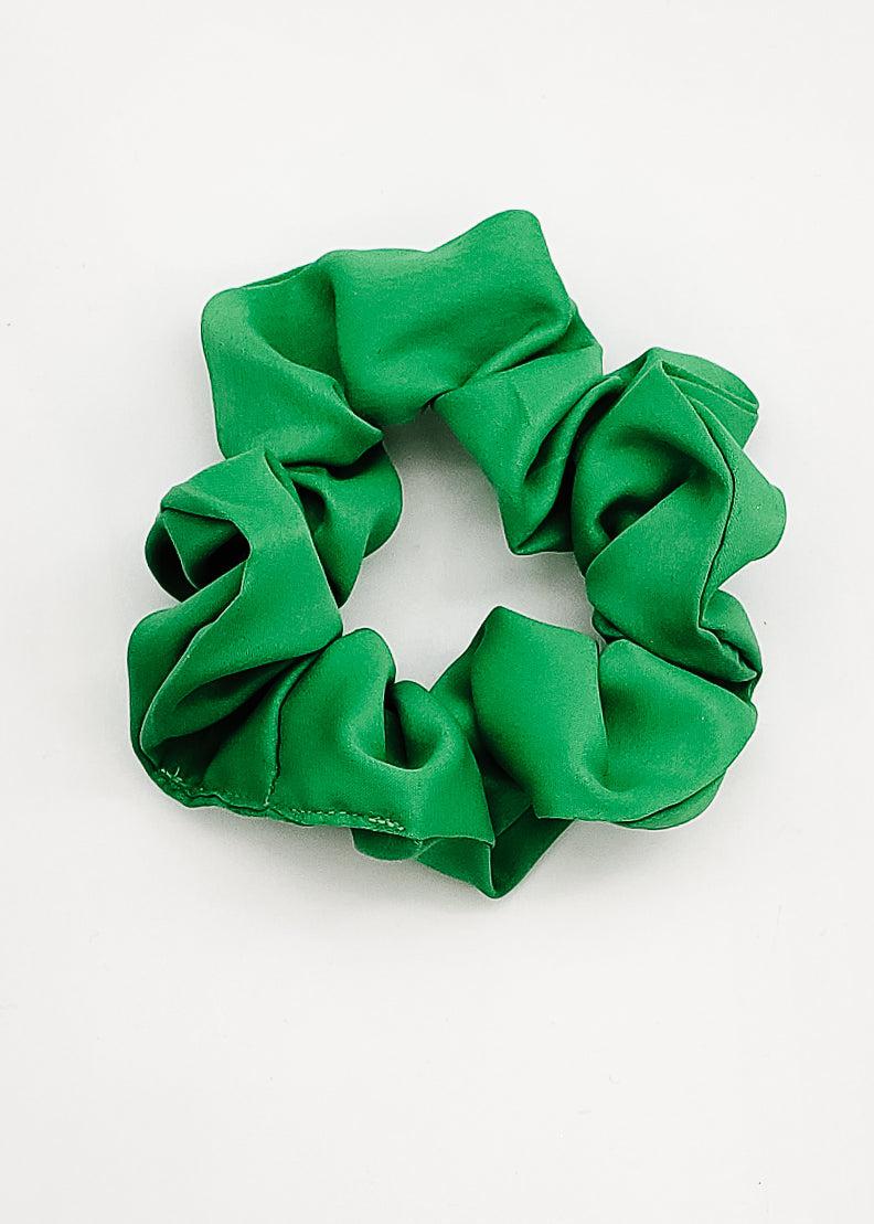 St Patrick's Green - Medium Scrunchie-Scrunchie-Elie’s Bows