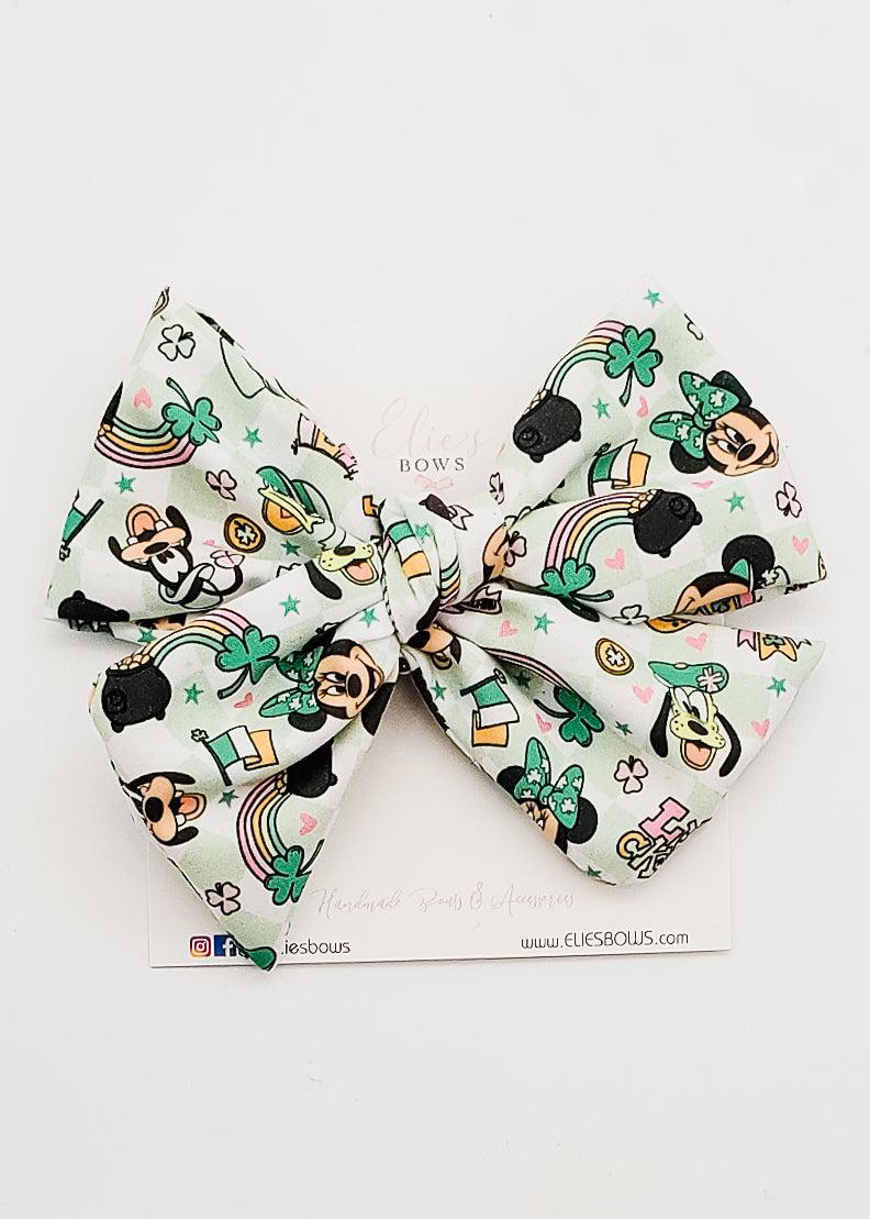 St. Patrick Celebration - Elie Fabric Bow - 5"-Bows-Elie’s Bows