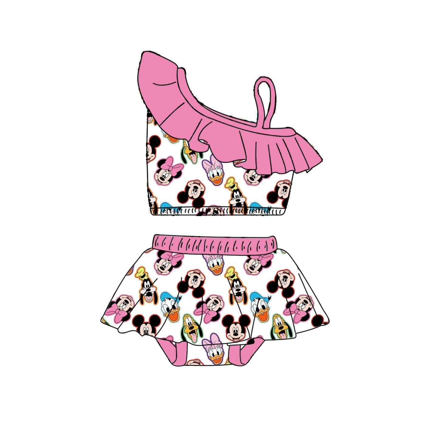 Summer Family - 2 Piece bathing suit PRE-ORDER-Bathing suits-Elie’s Bows