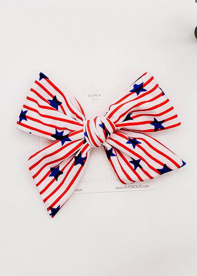 USA - Waterpoof - Elie - Fabric Bow - 4"-Bows-Elie’s Bows