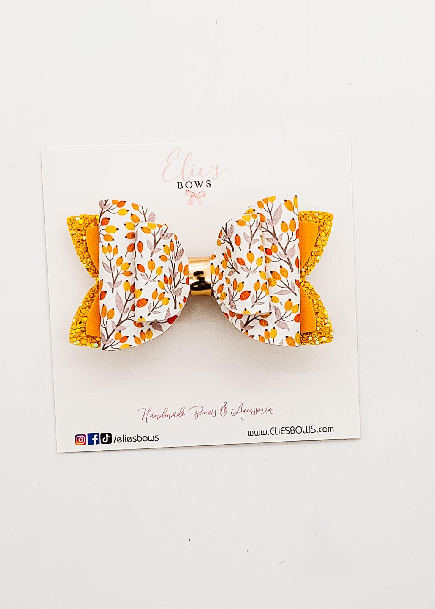 Yellow Fields - 3"-Bows-Elie’s Bows