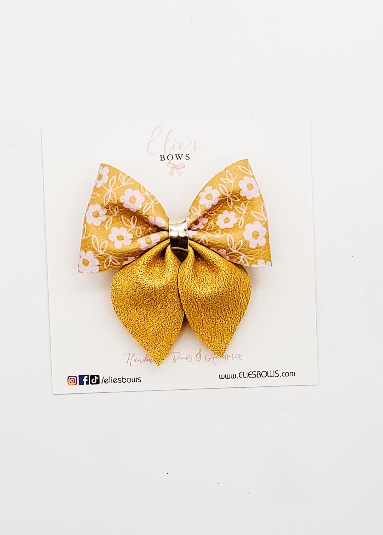Yellow Flowers - 2.5"-Bows-Elie’s Bows