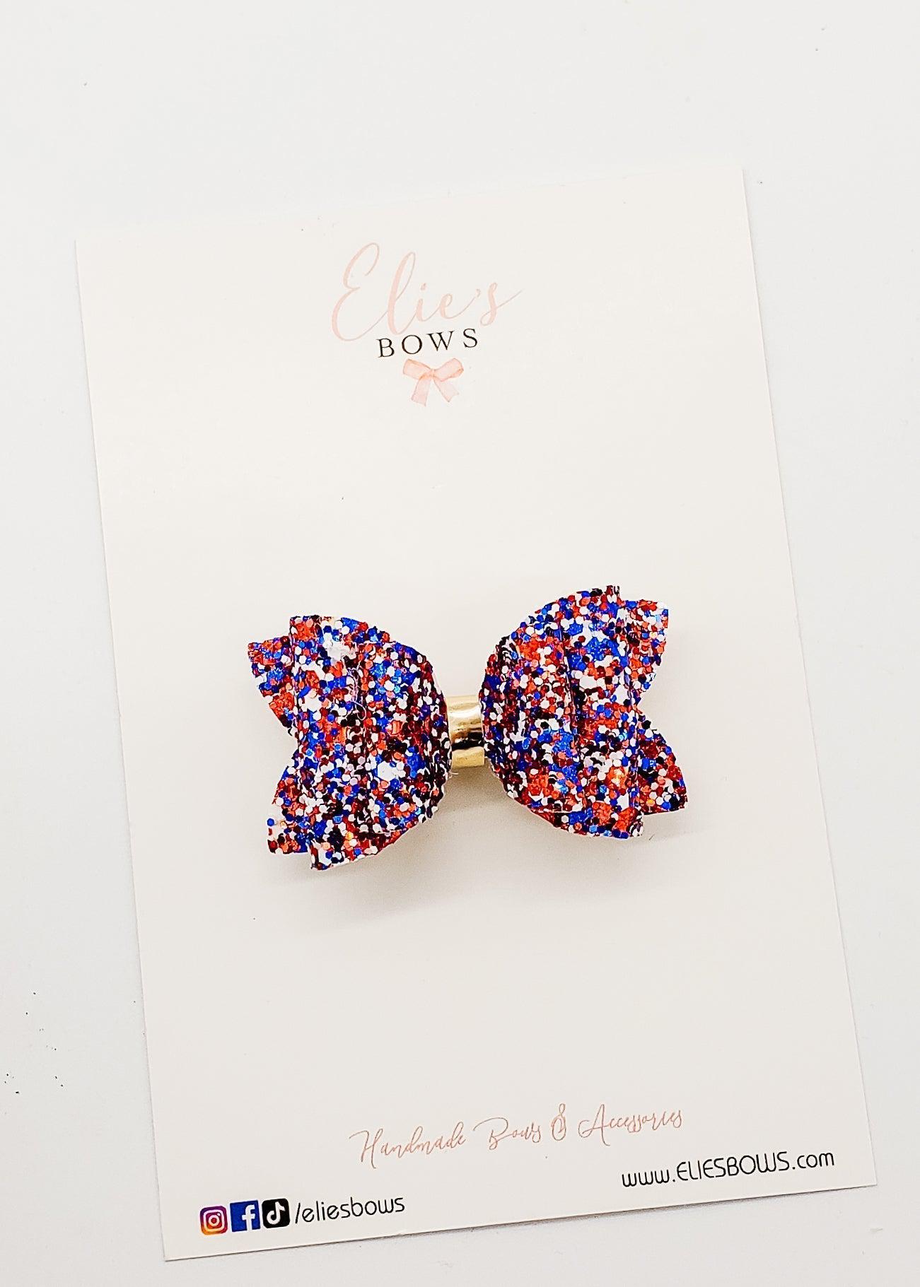 America Glitter - 2.5"-Bows-Elie’s Bows