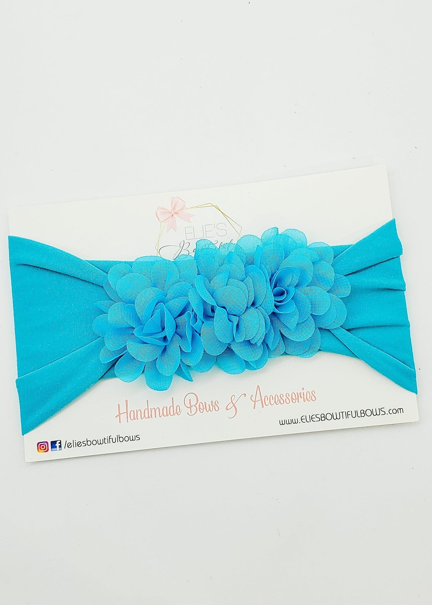 Blue Tiana Headband-Headband-Elie’s Bows