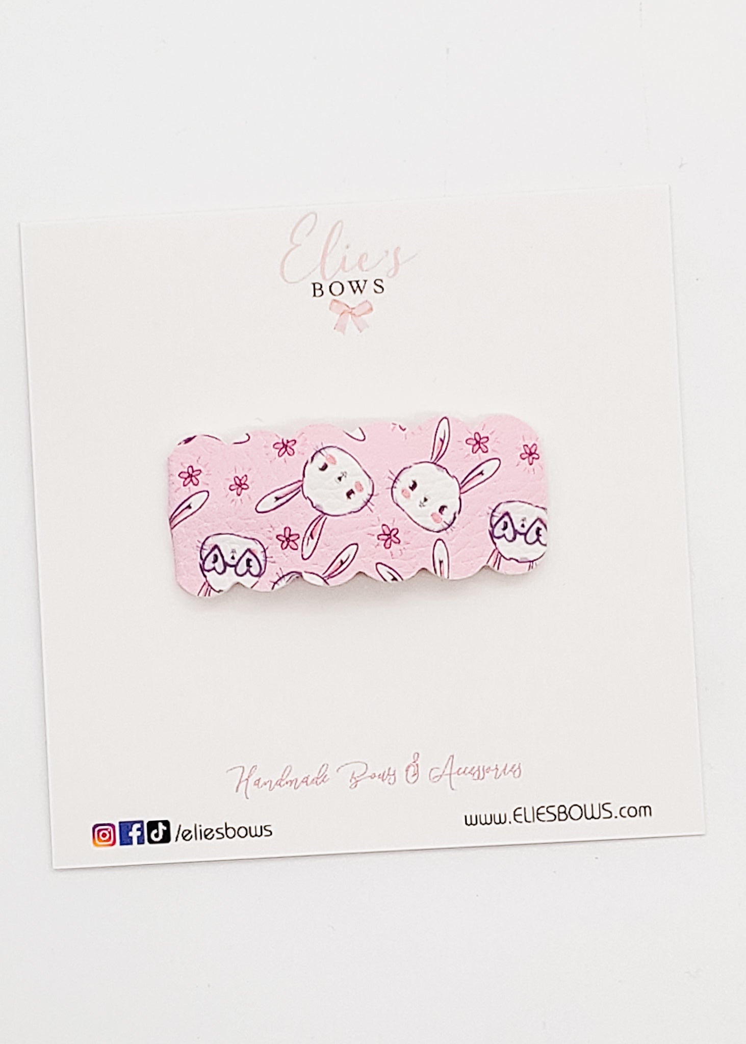 Bunny Love - Snap Clips - 2"-Snap Clips-Elie’s Bows