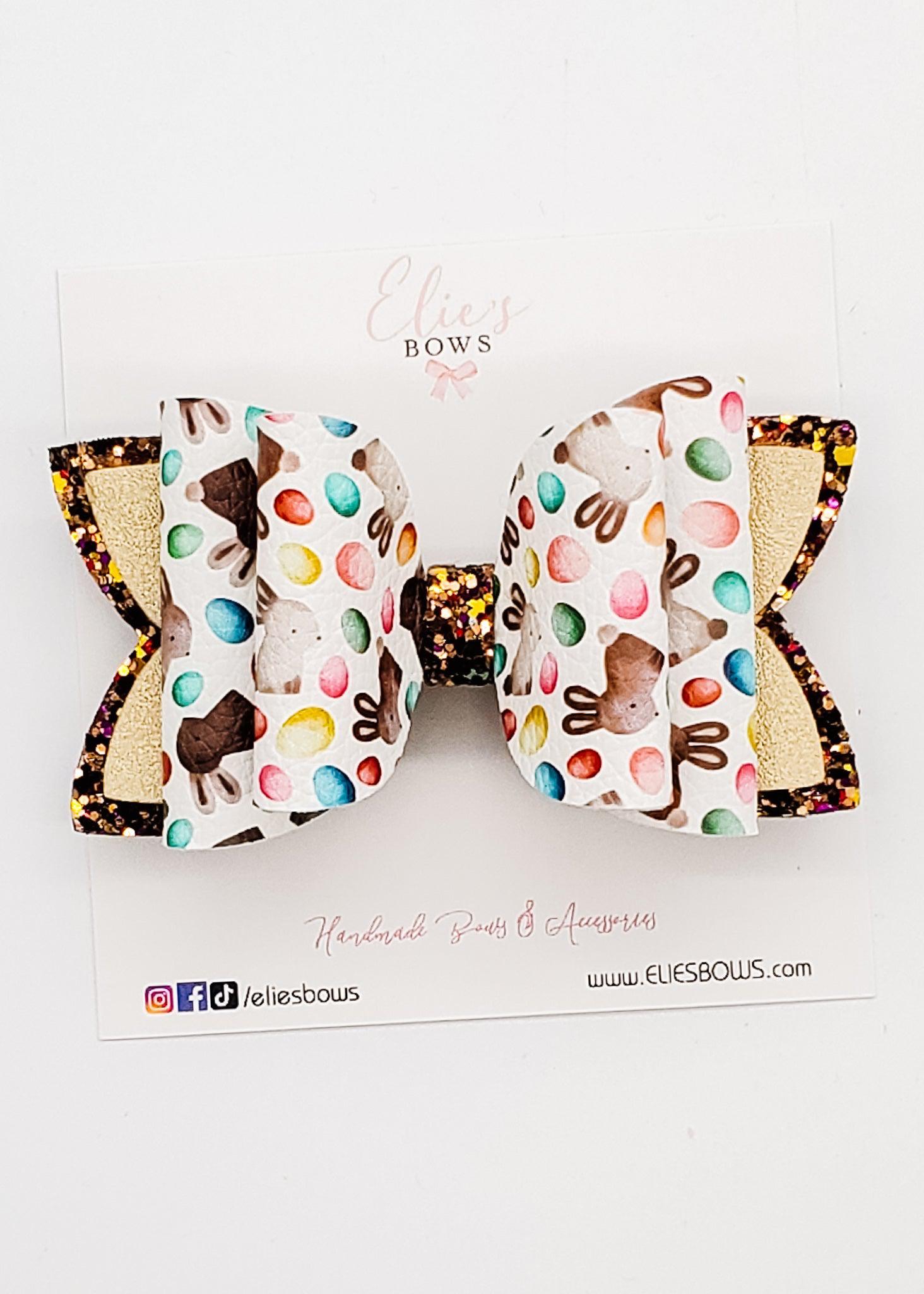 Chocolate Bunnies - 3.5"-Bows-Elie’s Bows