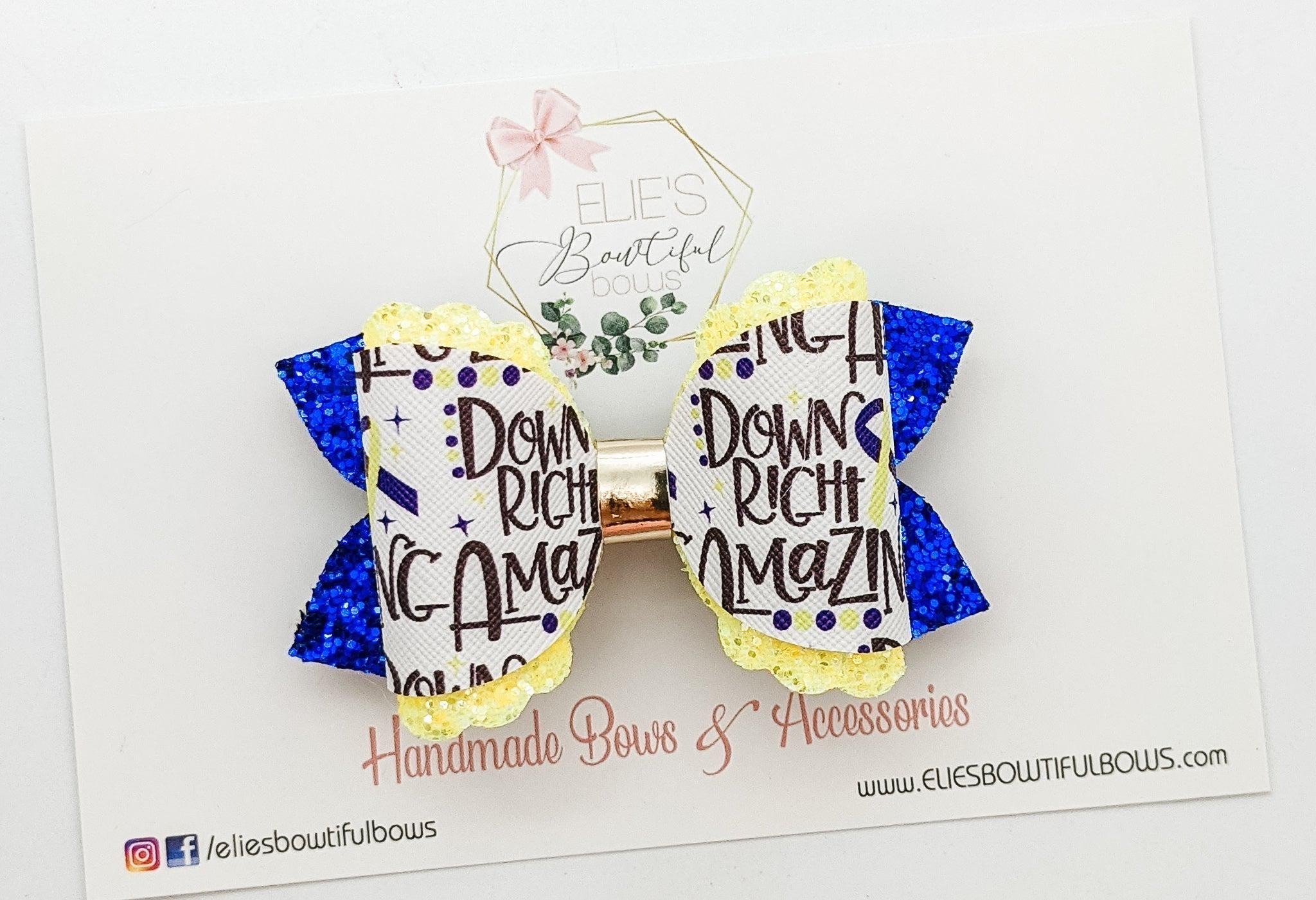 Down Right Amazing (all proceeds will be donated) - 3.5"-Bows-Elie’s Bows
