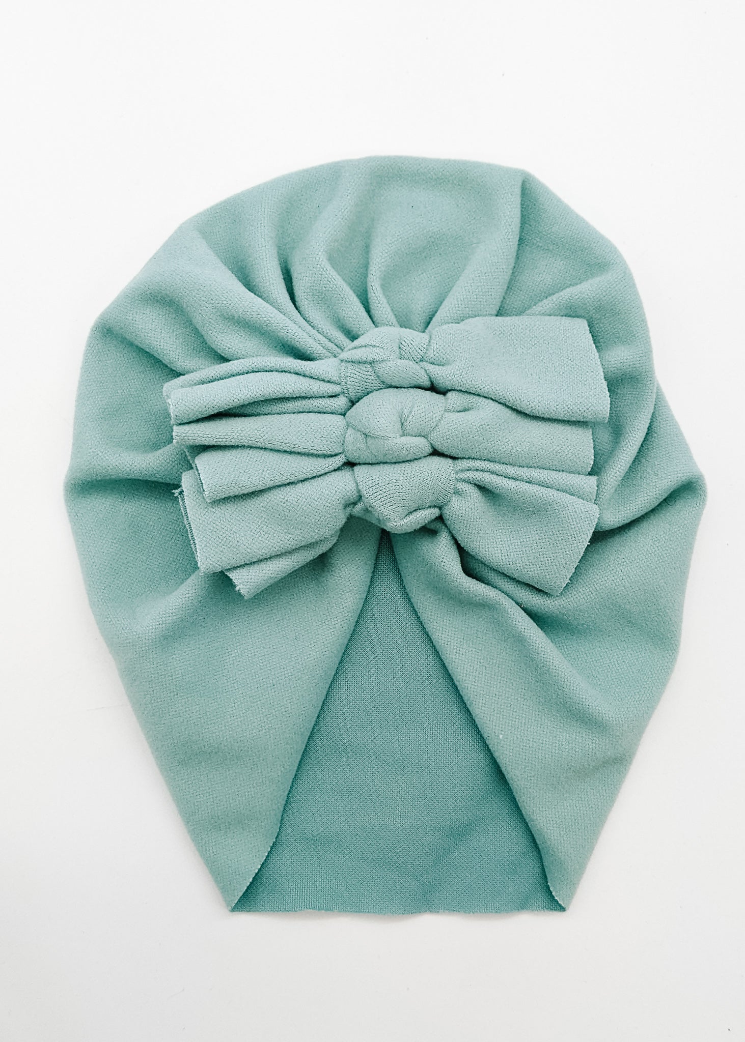 Fall Fleecy Seafoam - Turban-Turban-Elie’s Bows