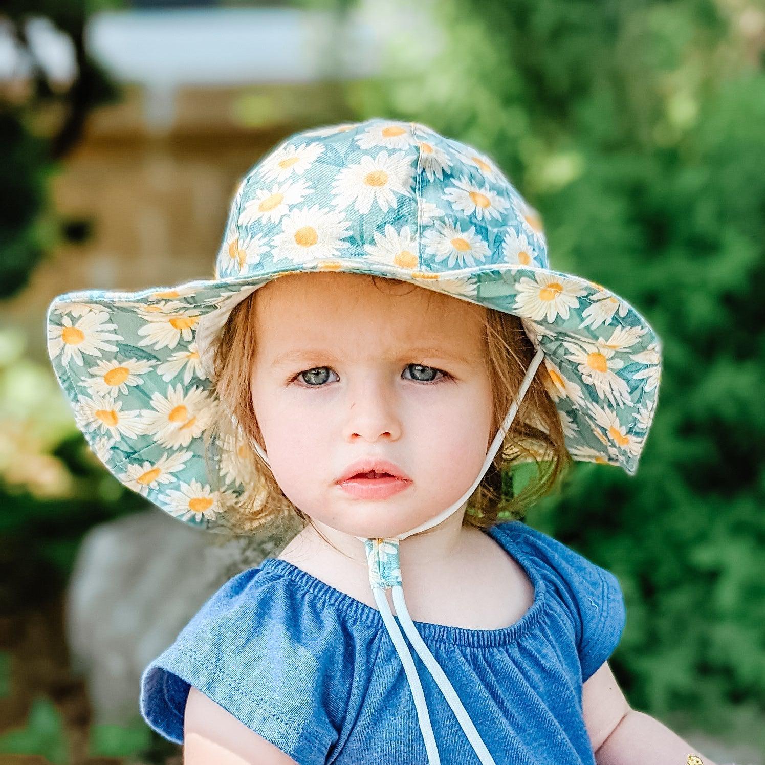 Floral Bucket Sun Hats (with adjustable chin straps)-Hat-Elie’s Bows