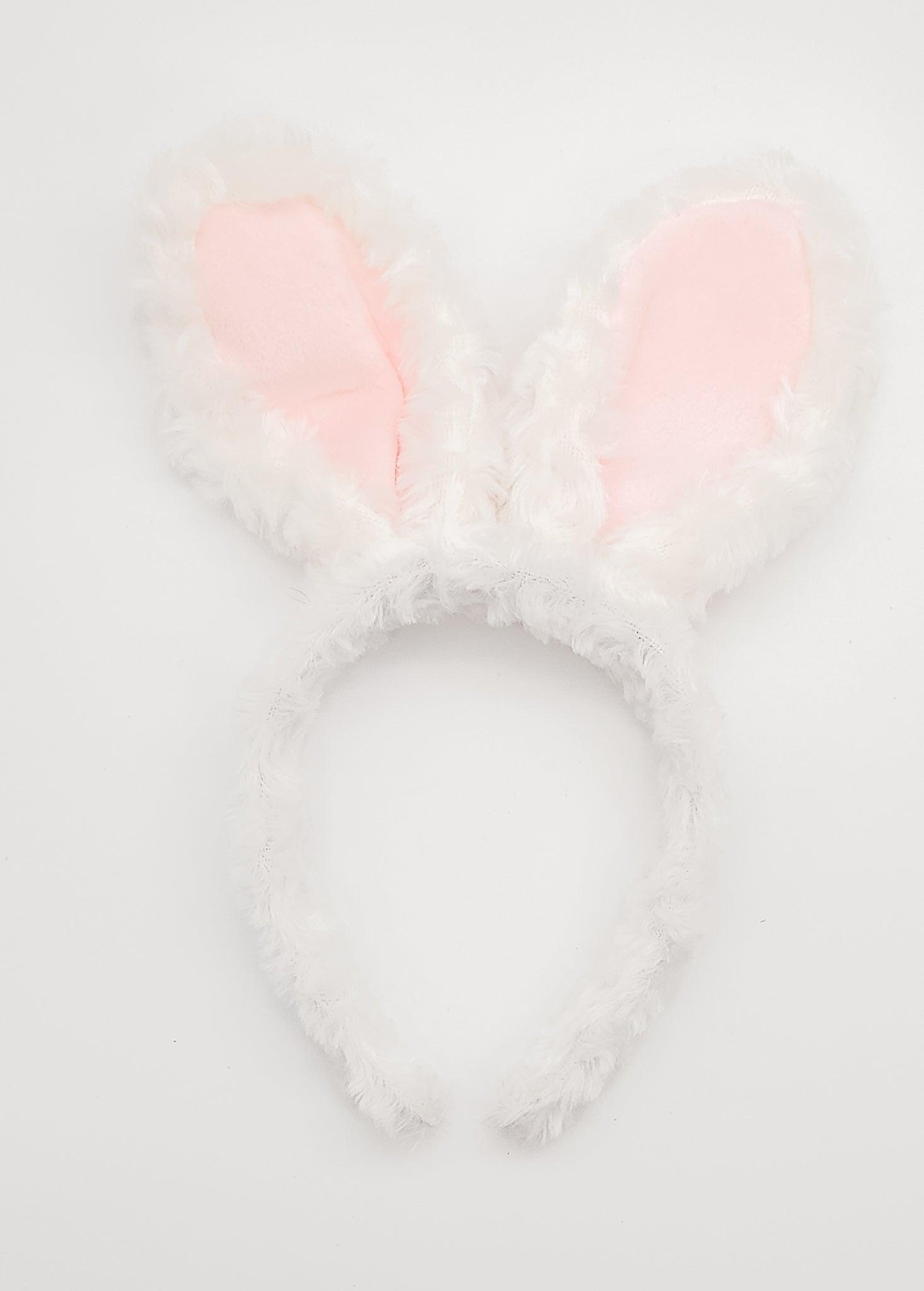 Furry Bunny Flexible Ears - Hard Headband-Headband-Elie’s Bows