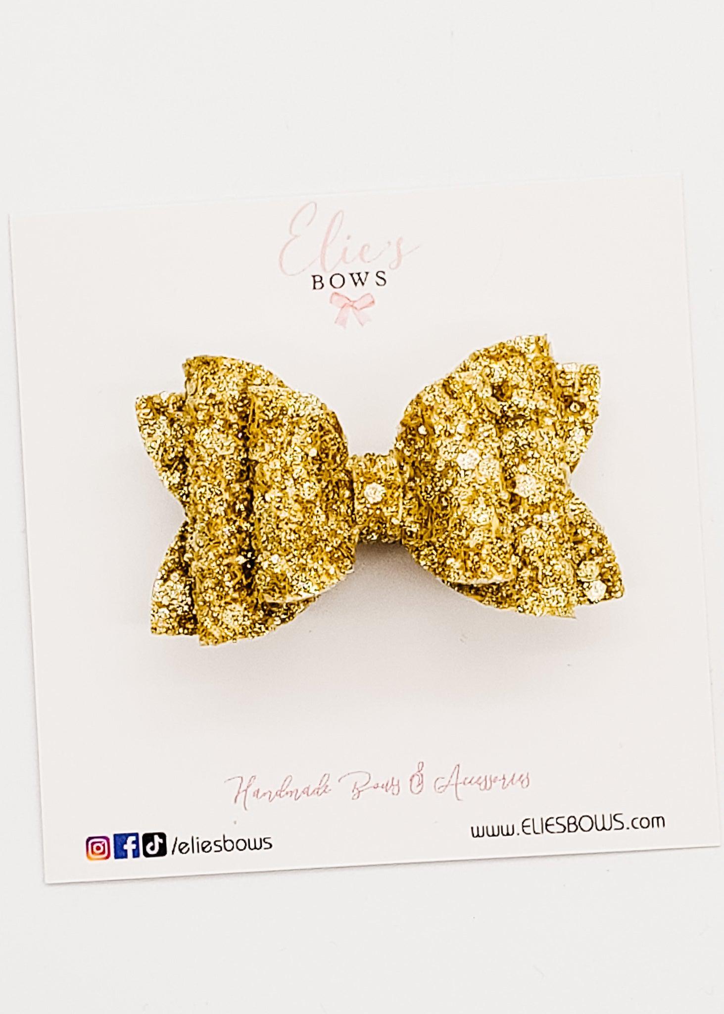 Gold Rush - Glitter - 2.5"-Bows-Elie’s Bows