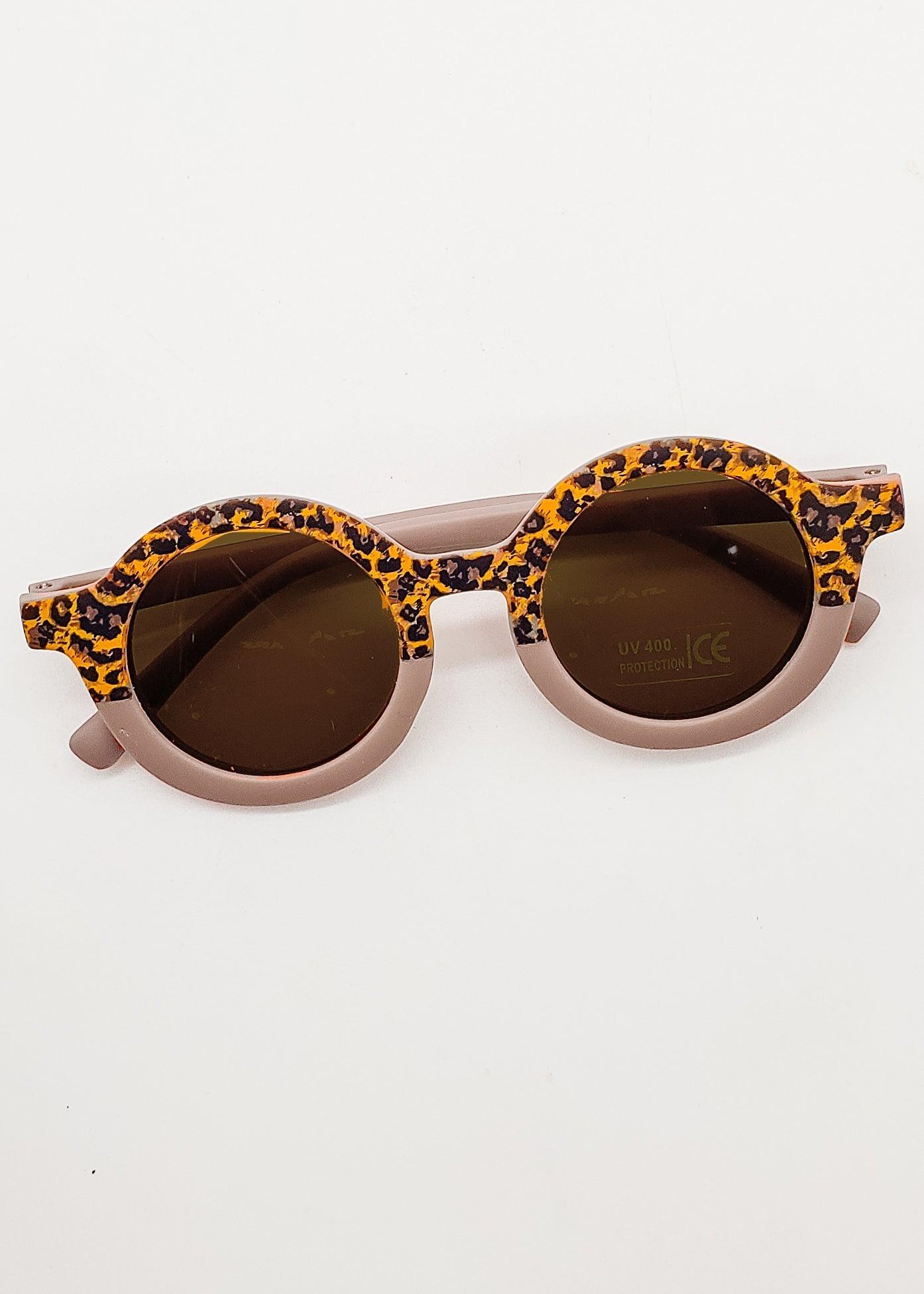 Grey Leopard Sunglasses (Unisex)-Sunglasses-Elie’s Bows
