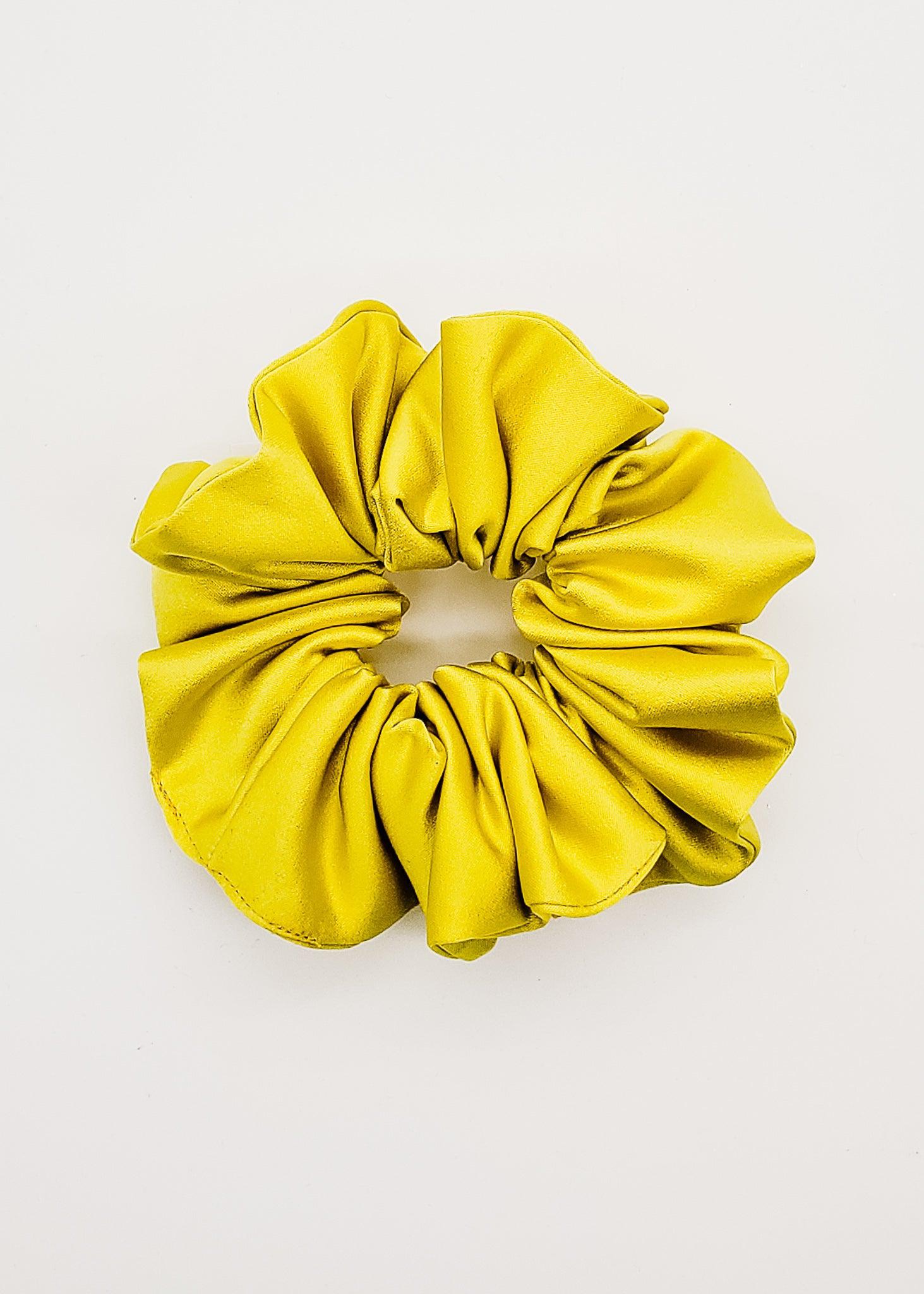 Key Lime Luxuriant Satin - XL Scrunchie-Scrunchie-Elie’s Bows