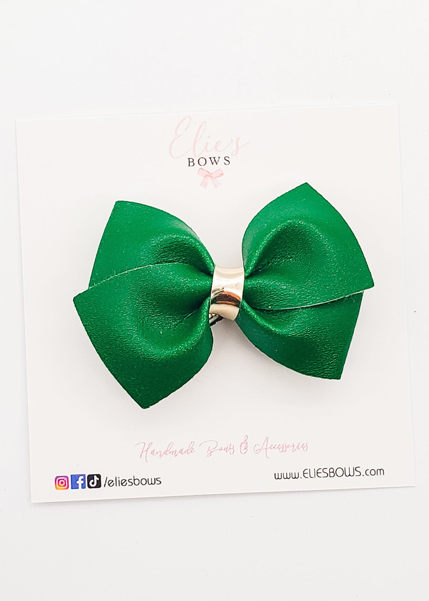 Lucky Green Twist - 2.5"-Bows-Elie’s Bows
