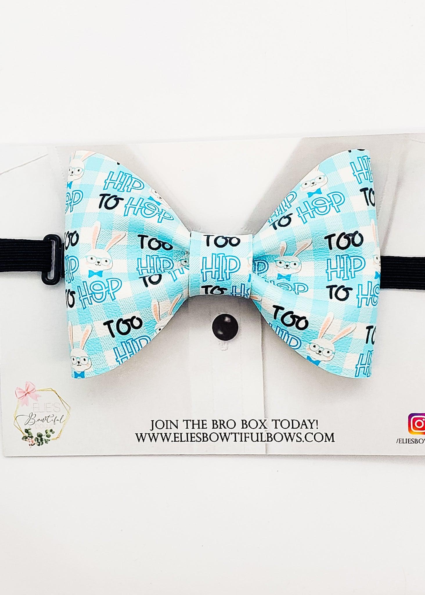 Mr. Too Hip to Hop - faux leather - 4.2"-Bowties-Elie’s Bows